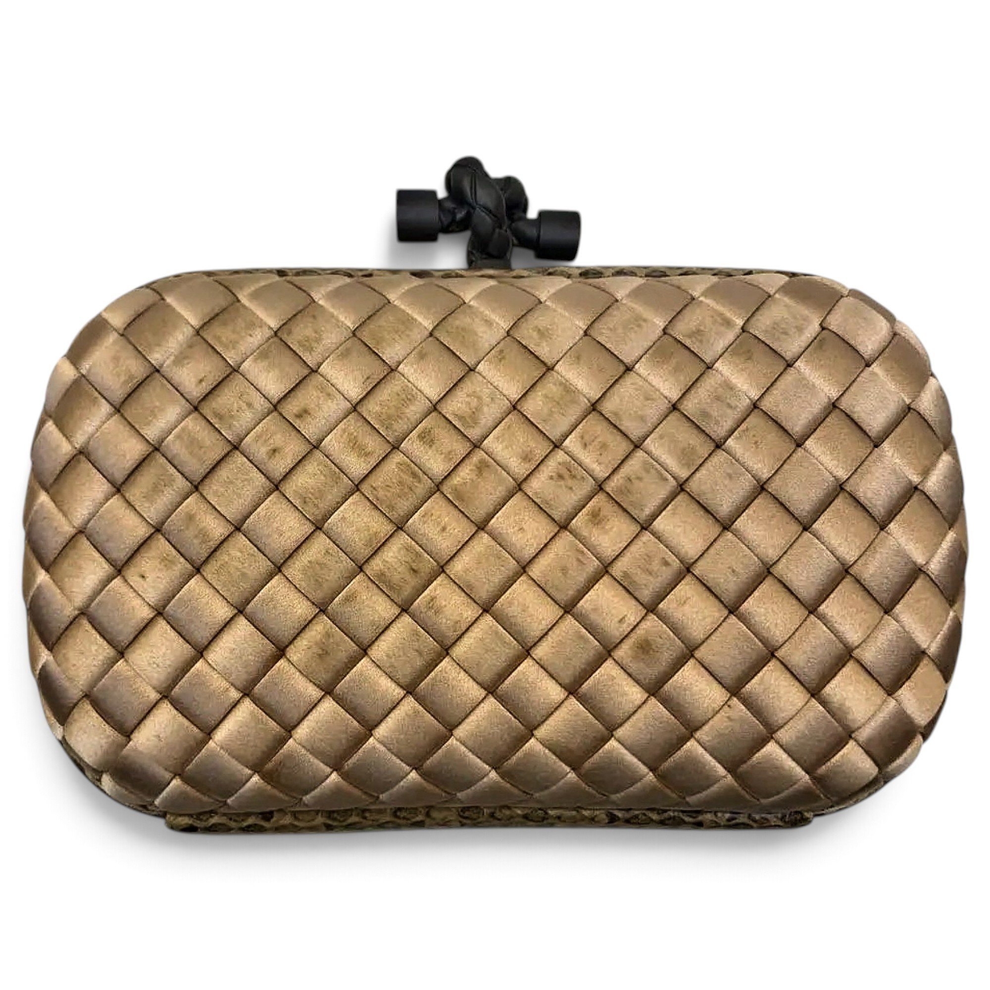 Pochette Knot silk clutch bag