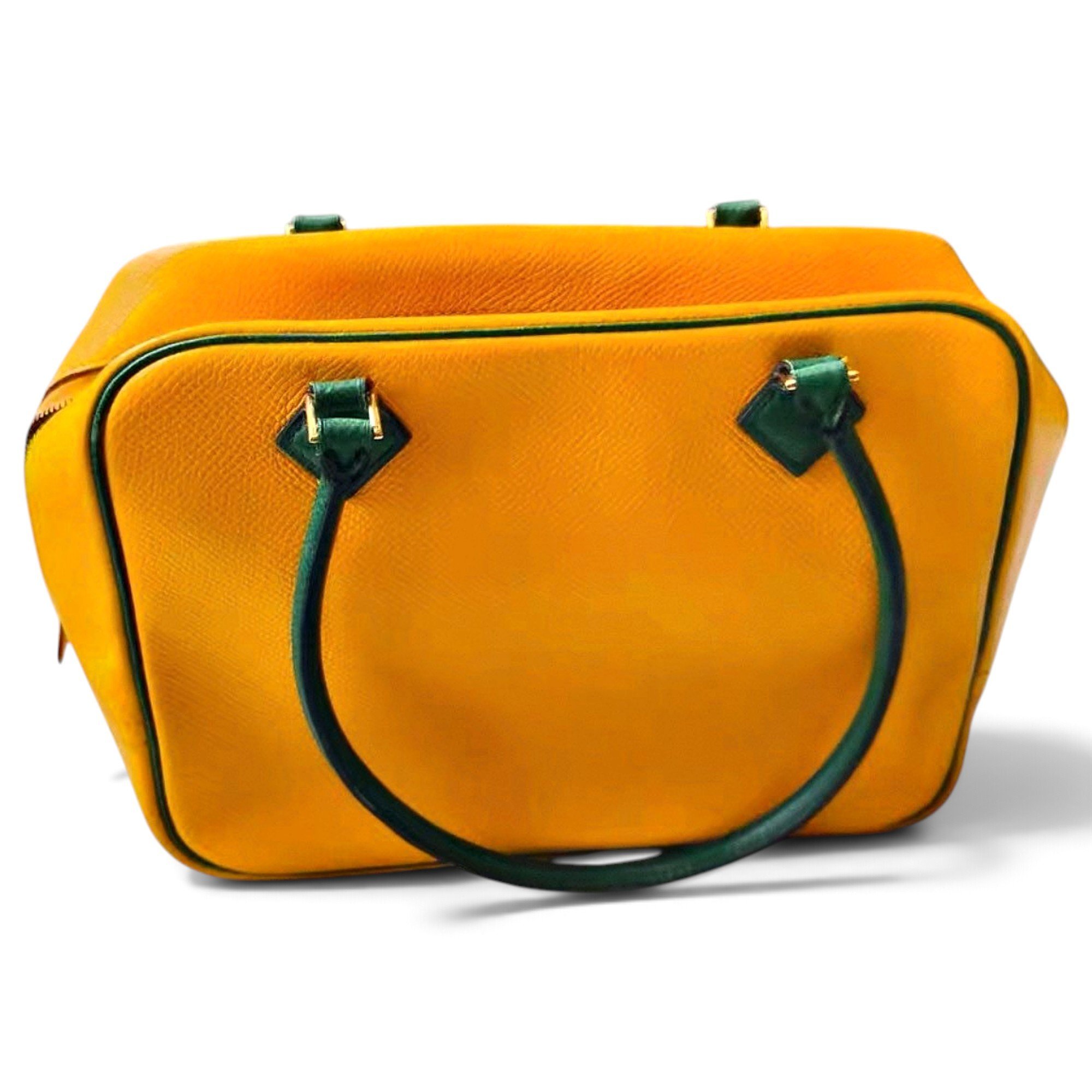 Plume leather handbag