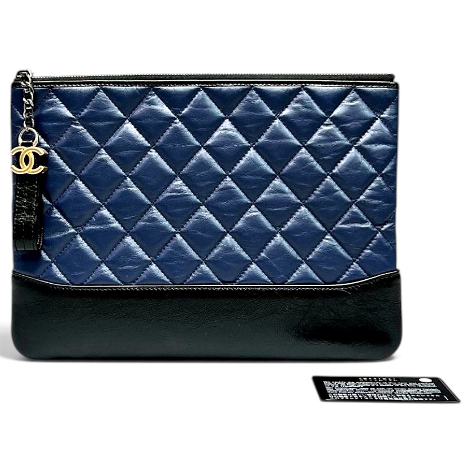 Leather clutch bag