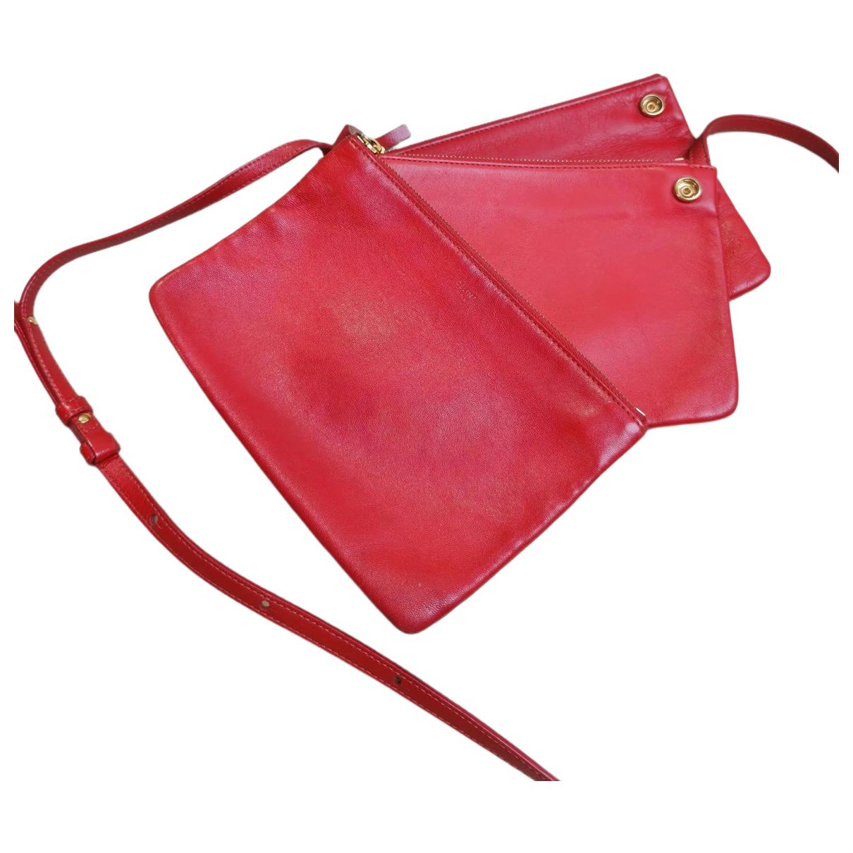 Trio leather crossbody bag