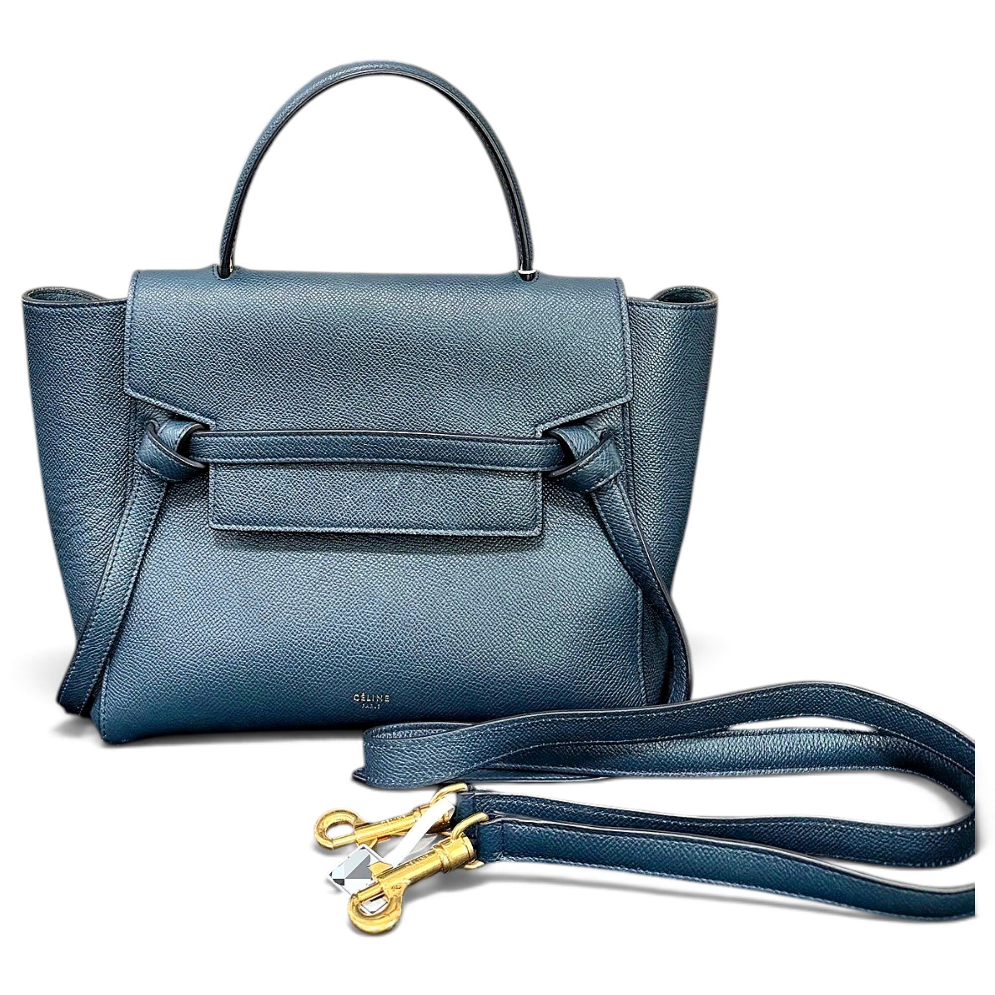 Belt leather handbag