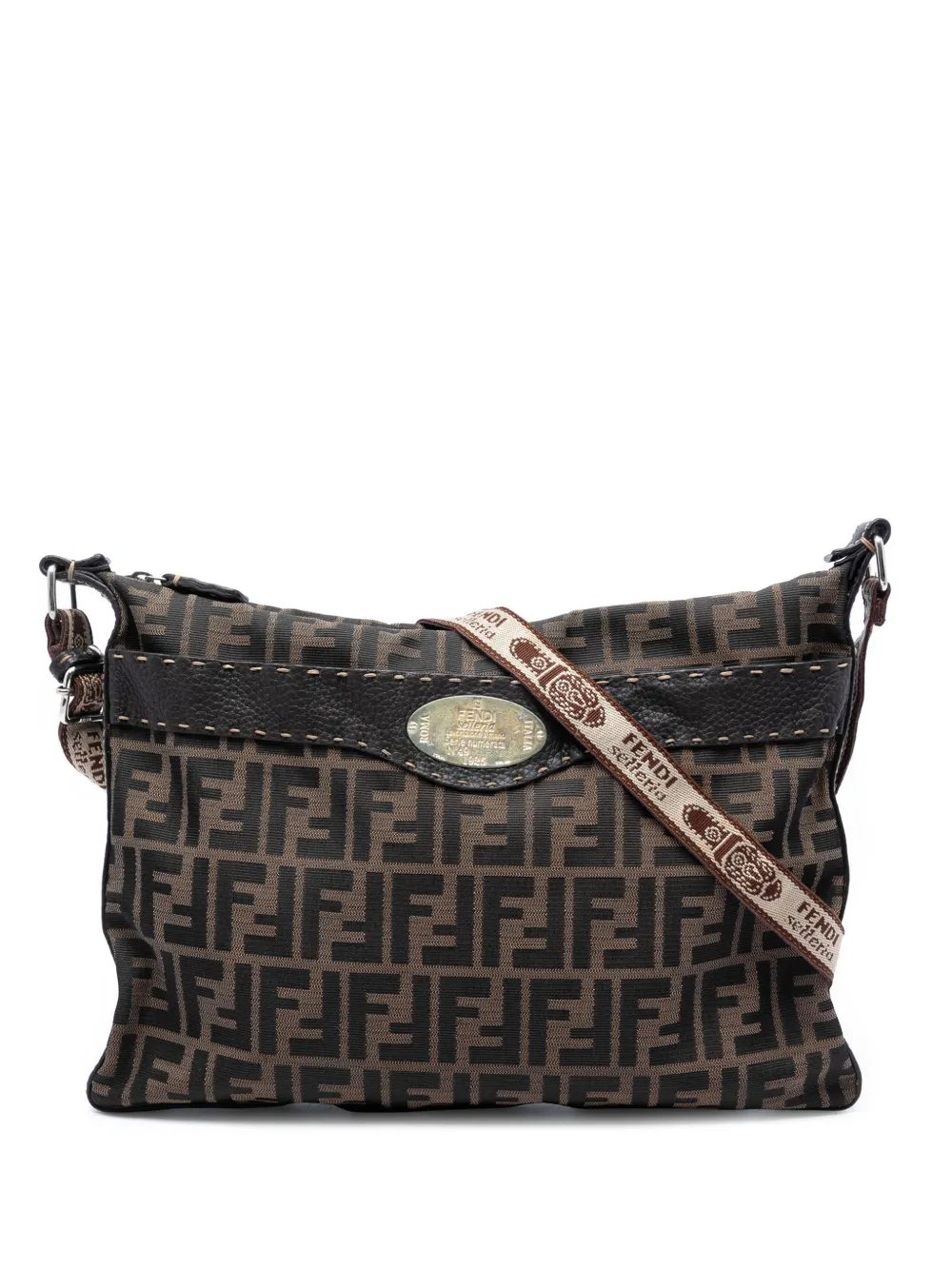 Fendi 2000-2010 Zucca Canvas Selleria crossbody bag