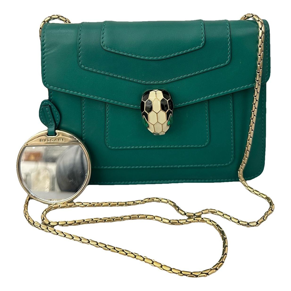 Serpenti leather handbag