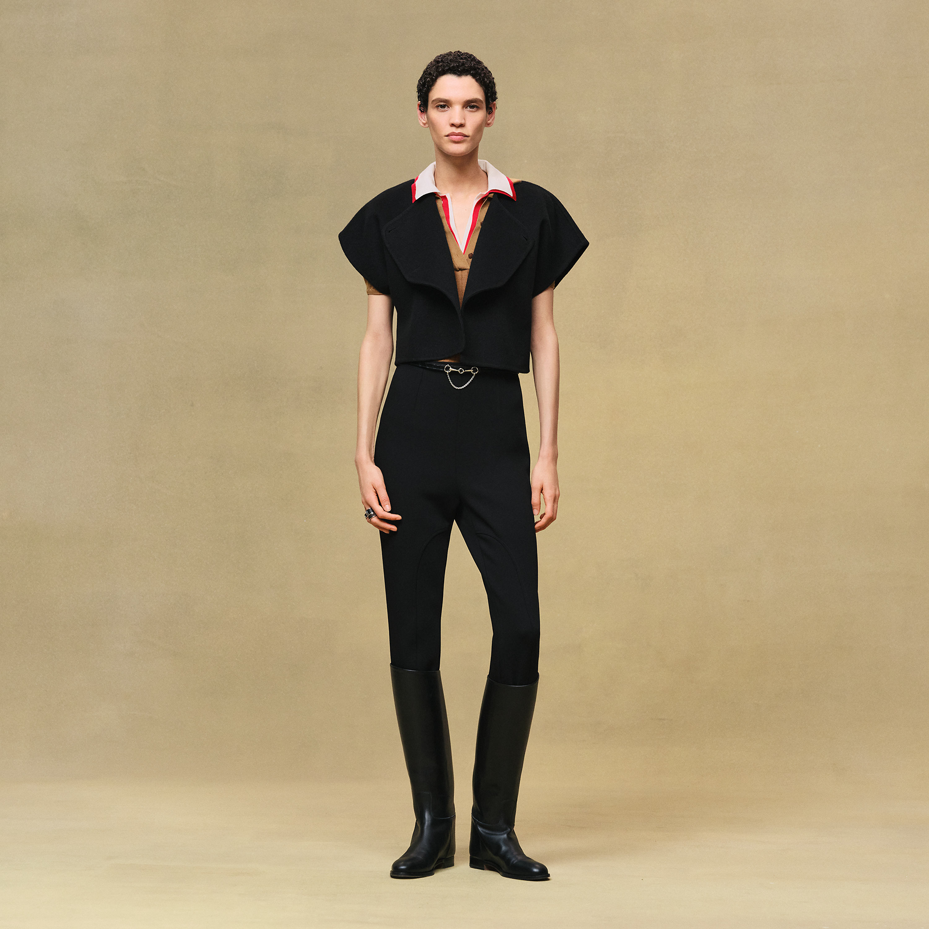 Short-sleeve bolero jacket