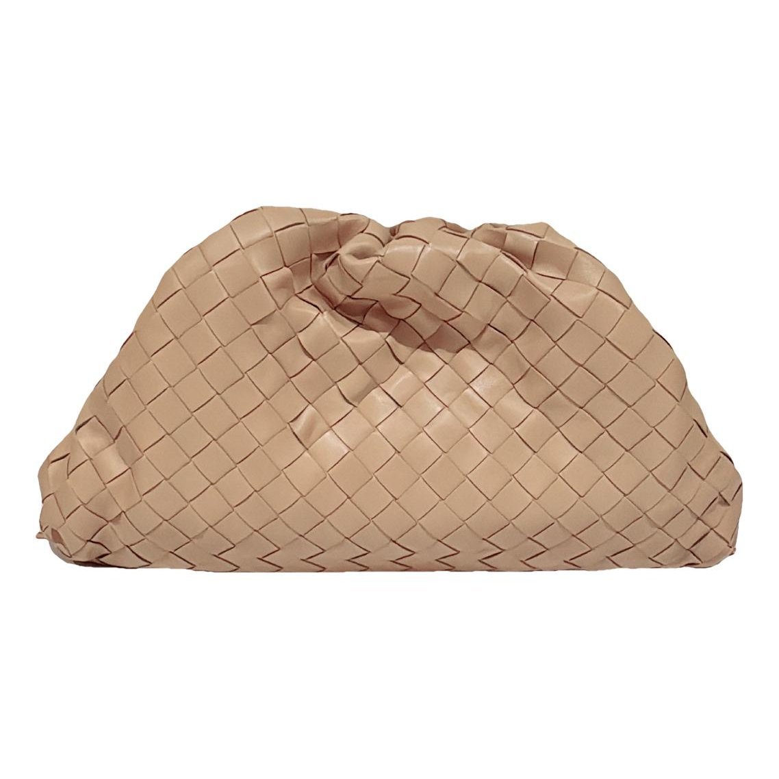 Pouch leather clutch bag