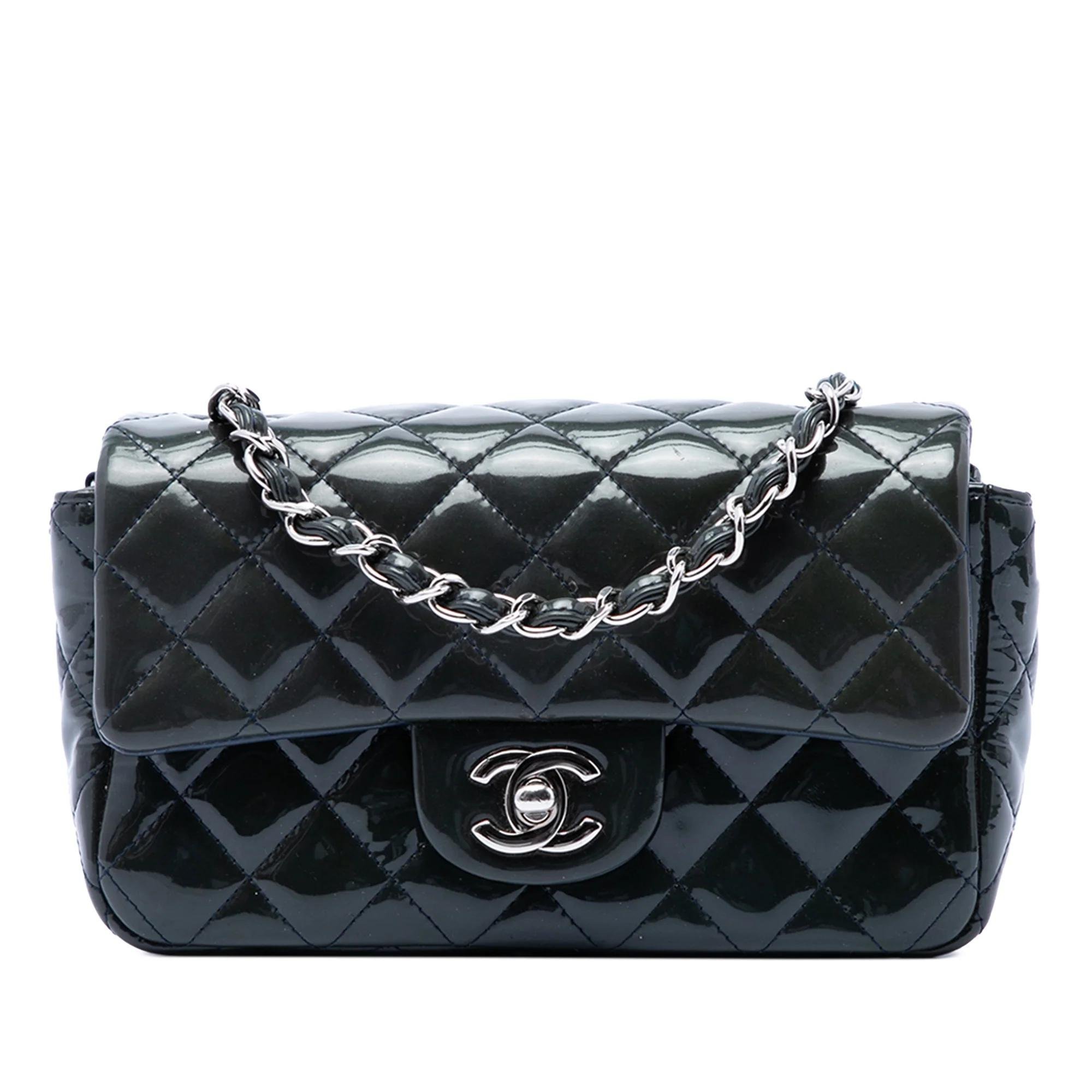 Patent leather handbag