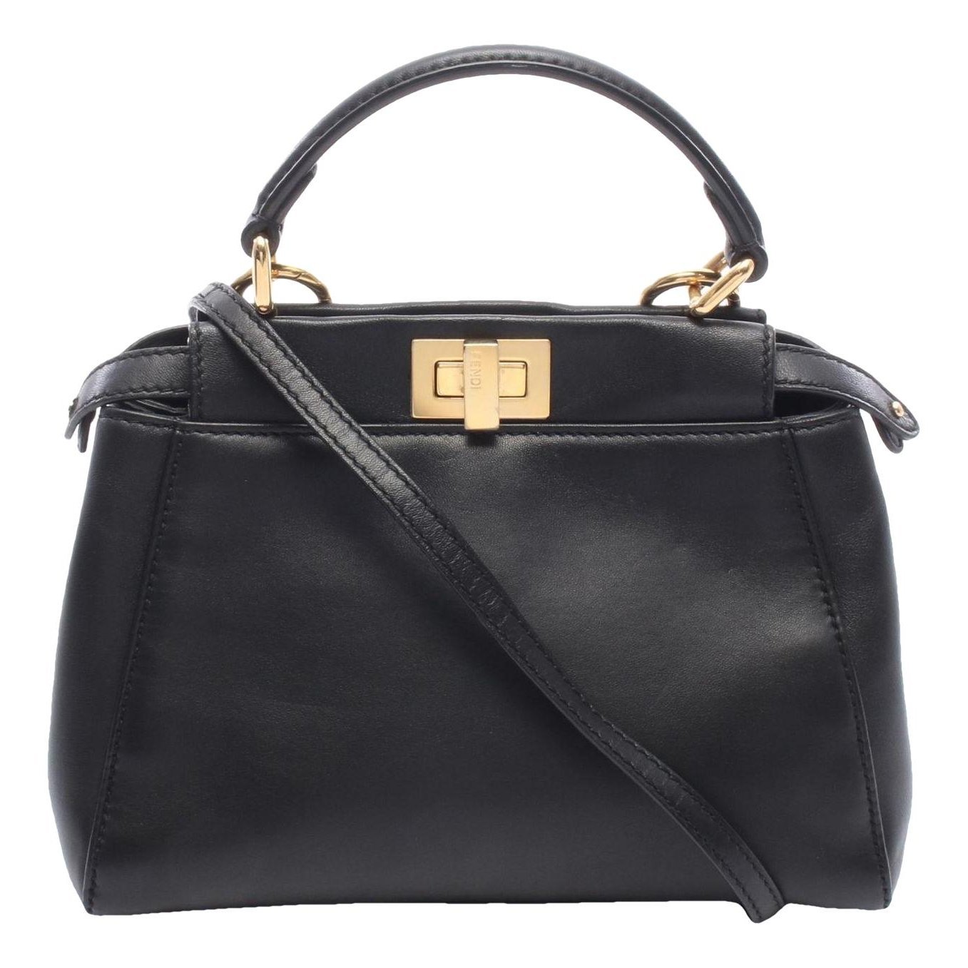 Peekaboo leather handbag