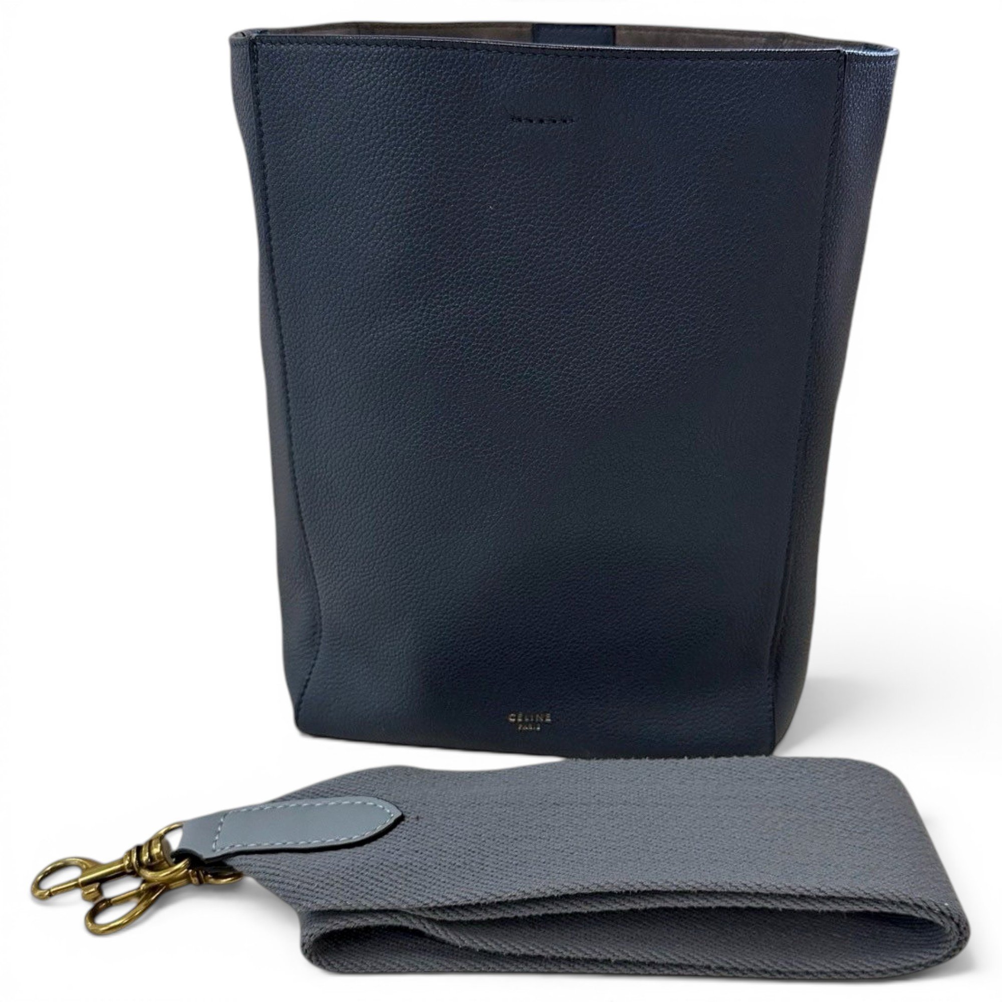 Seau Sangle leather handbag