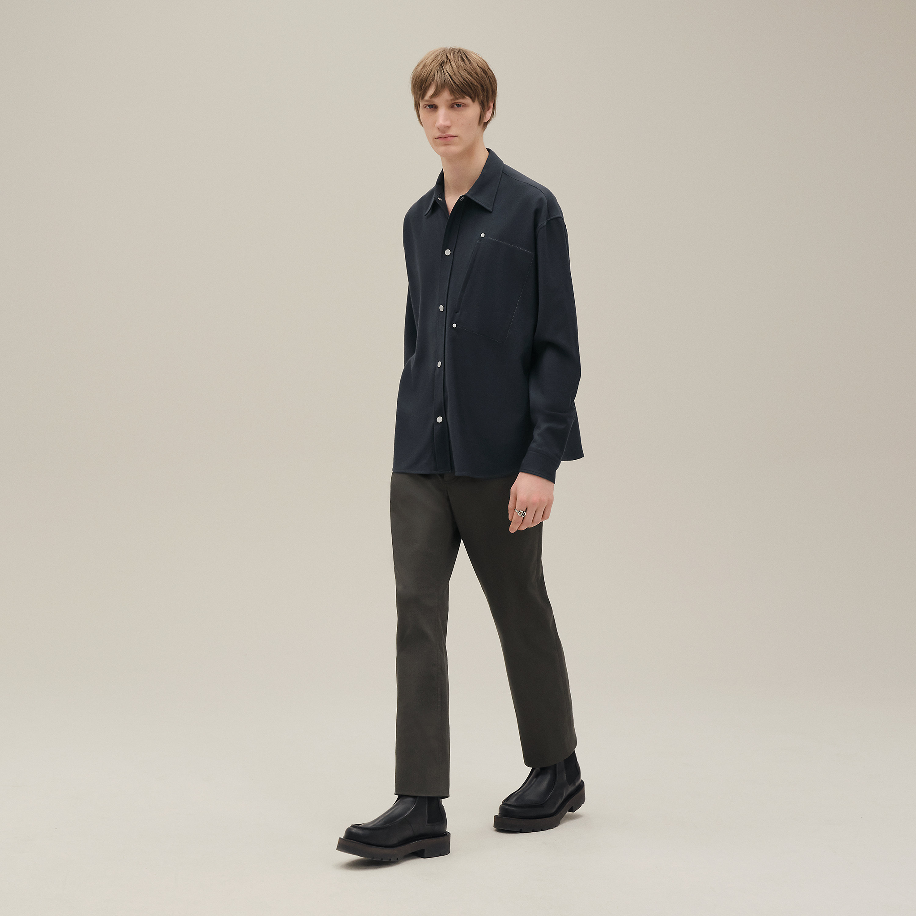 Boxy fit overshirt