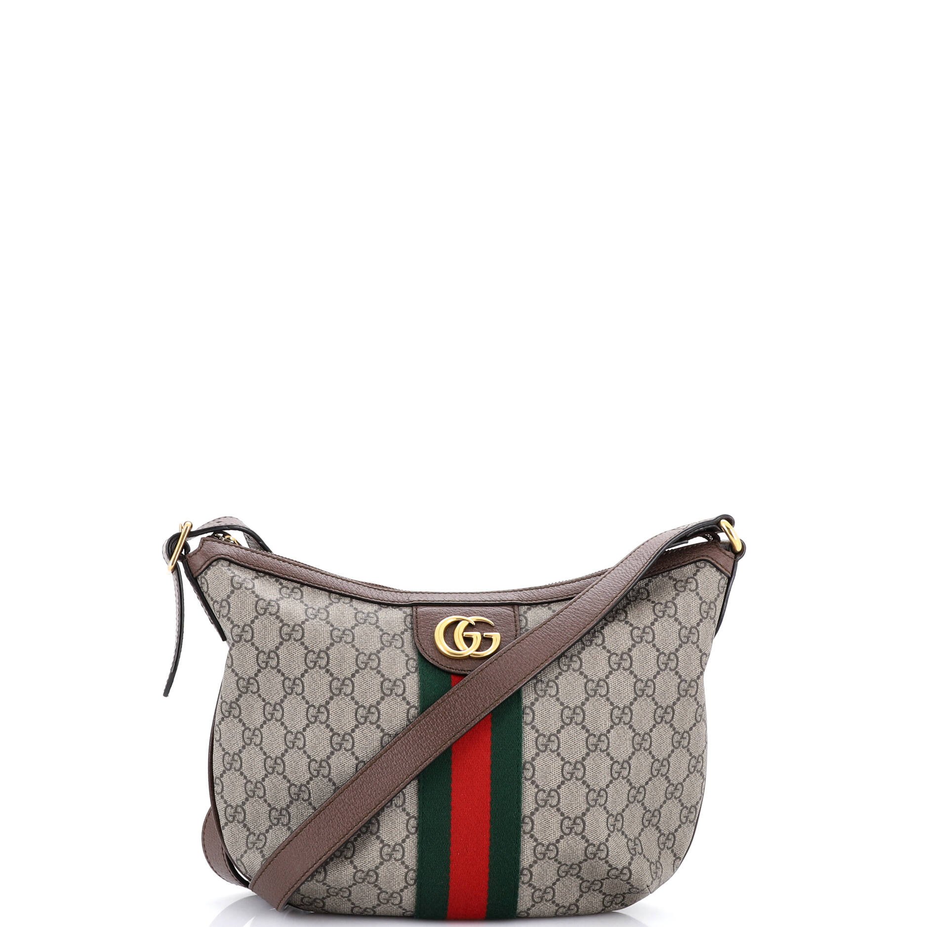 Ophidia Half Moon Hobo GG Coated Canvas Small