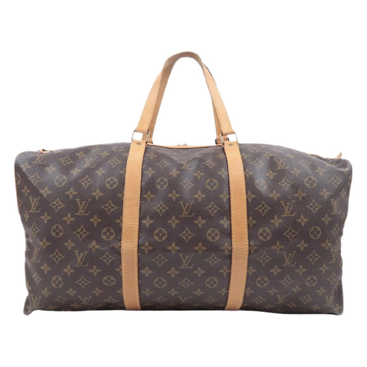 Sac souple leather travel bag