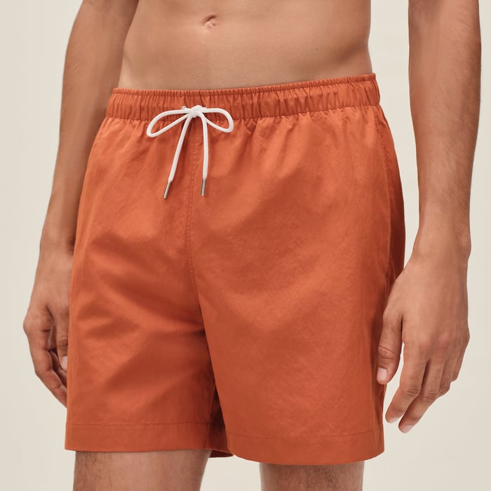 Orange Brûlé "H Fantome" Swim Trunks