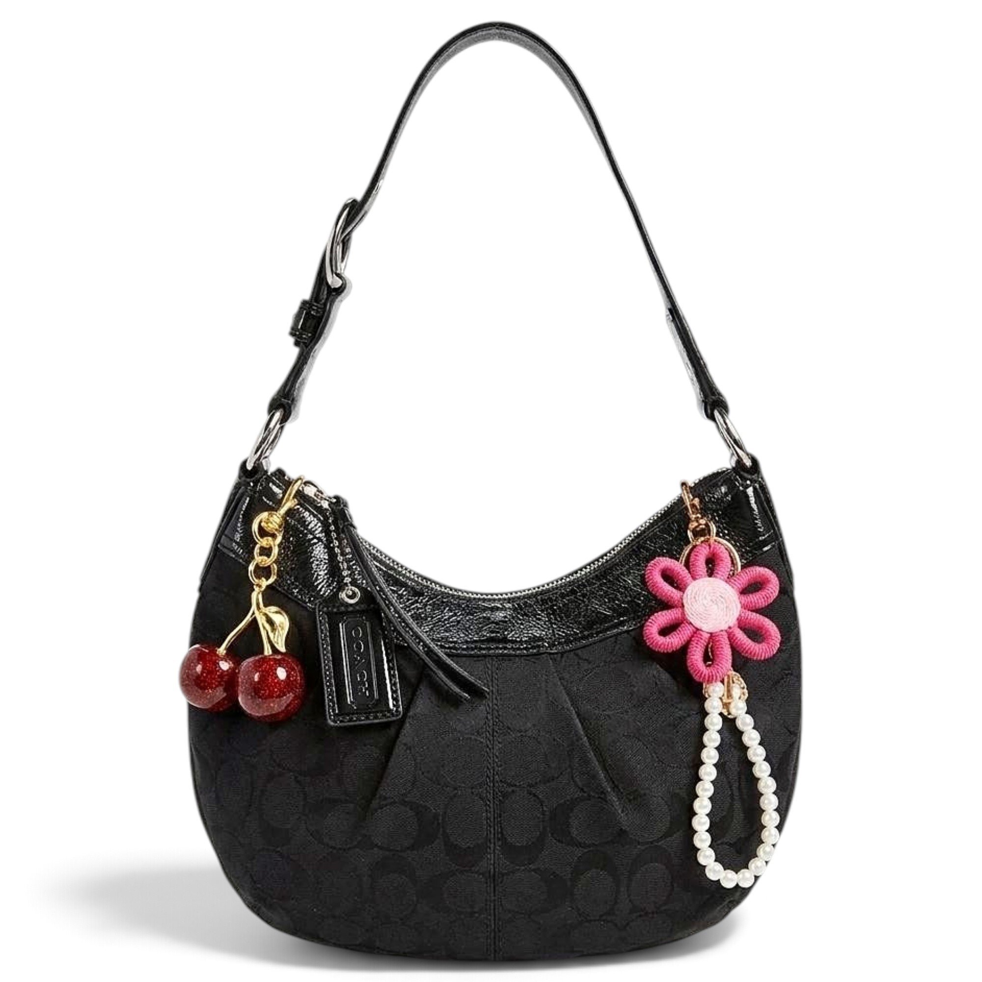 Tabby cloth handbag