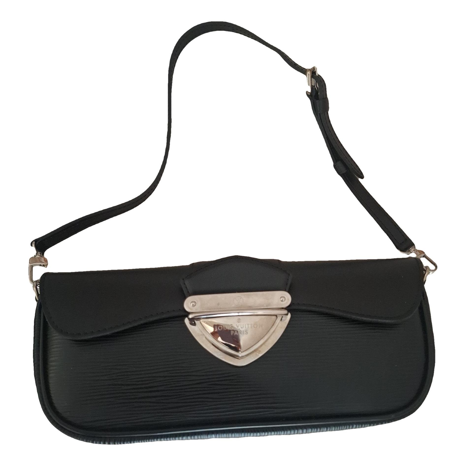 Leather clutch bag