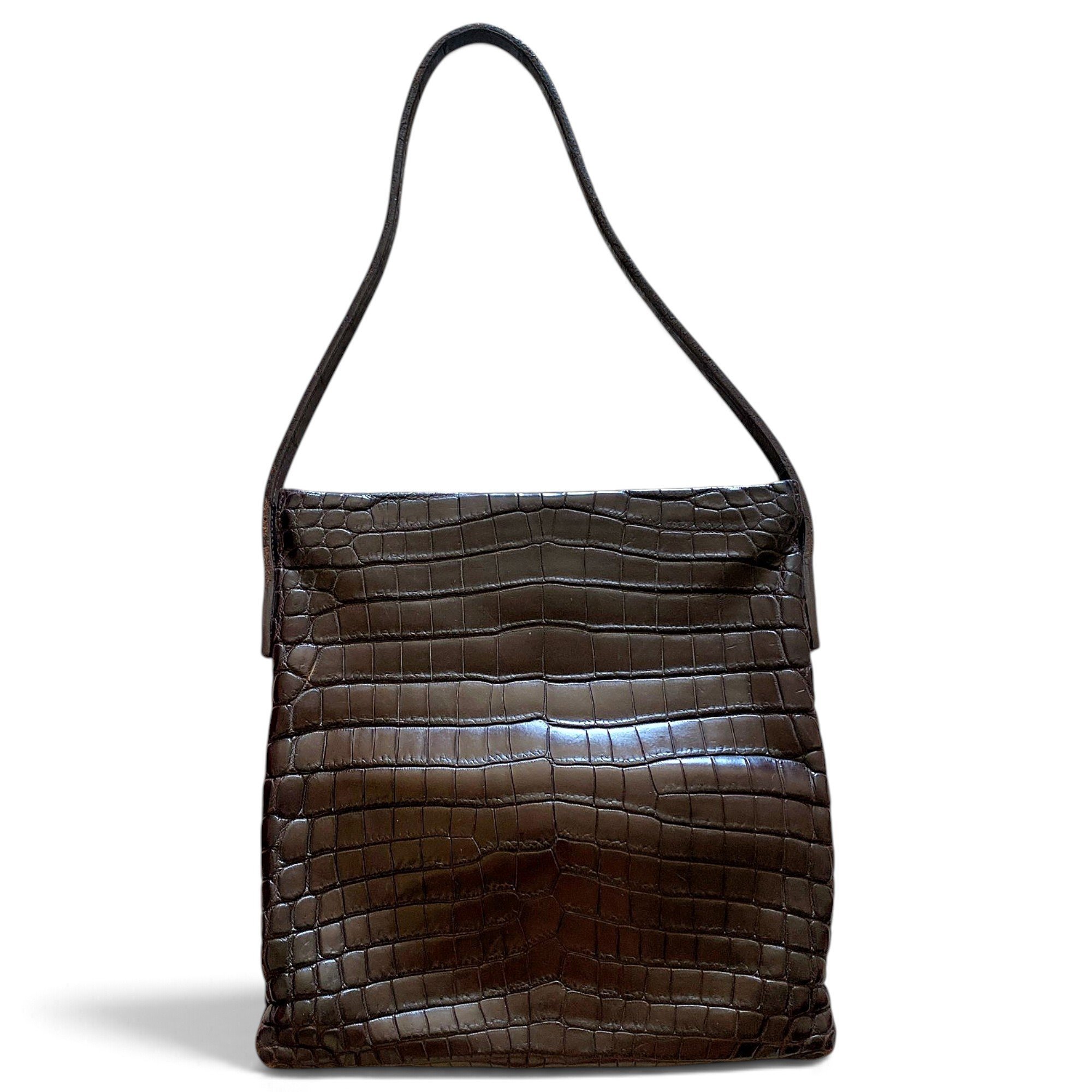 A5 leather handbag