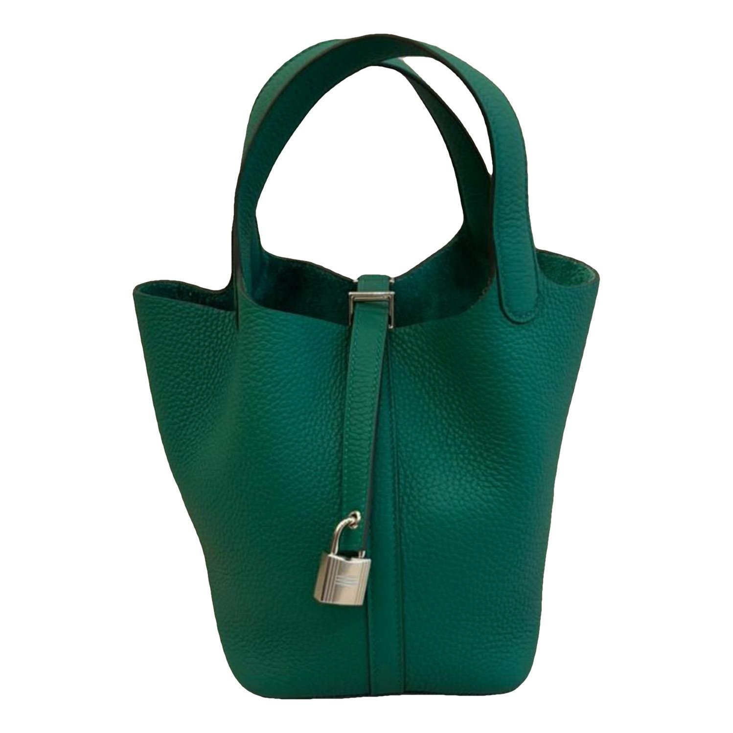 Picotin leather tote