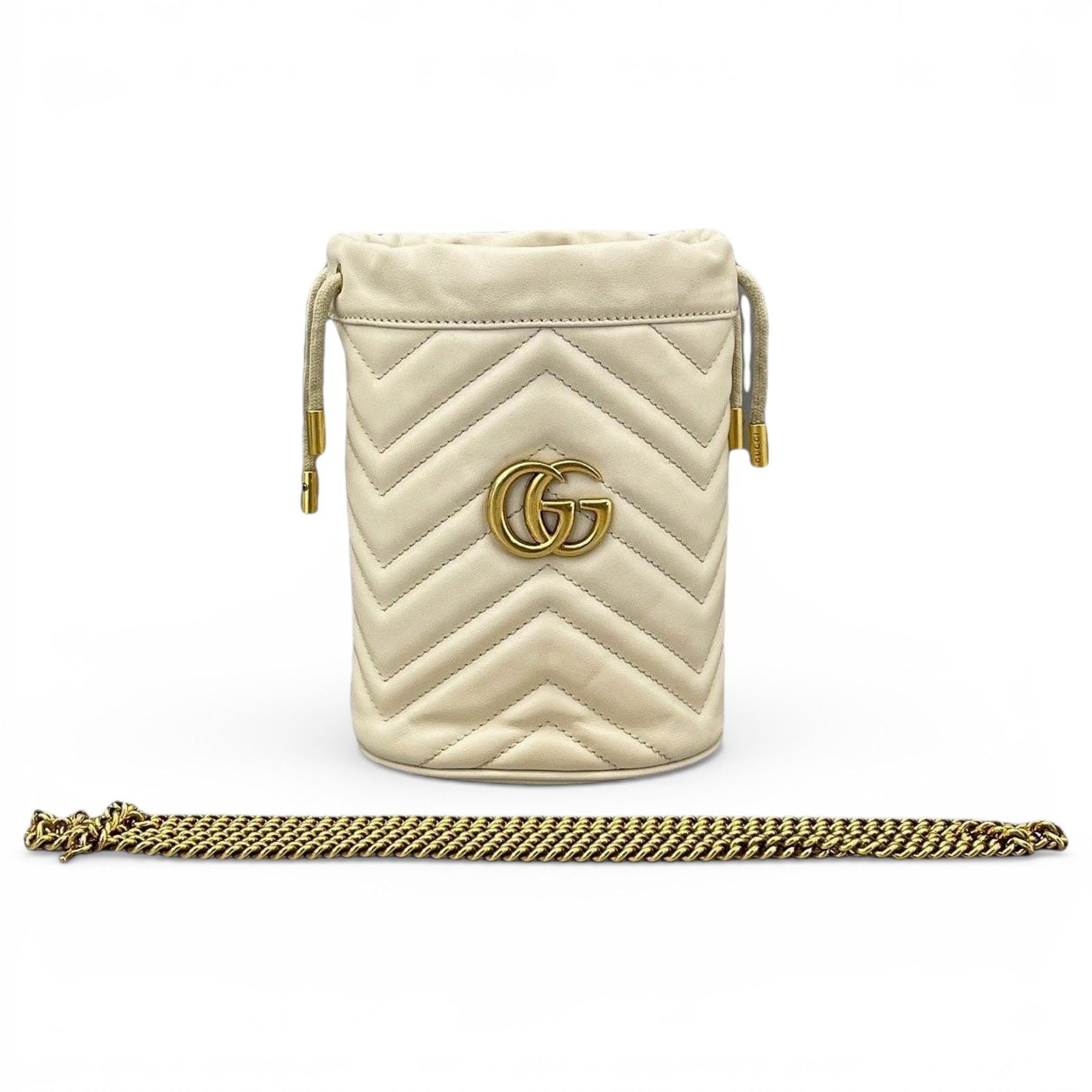 GG Marmont Chain Bucket leather handbag
