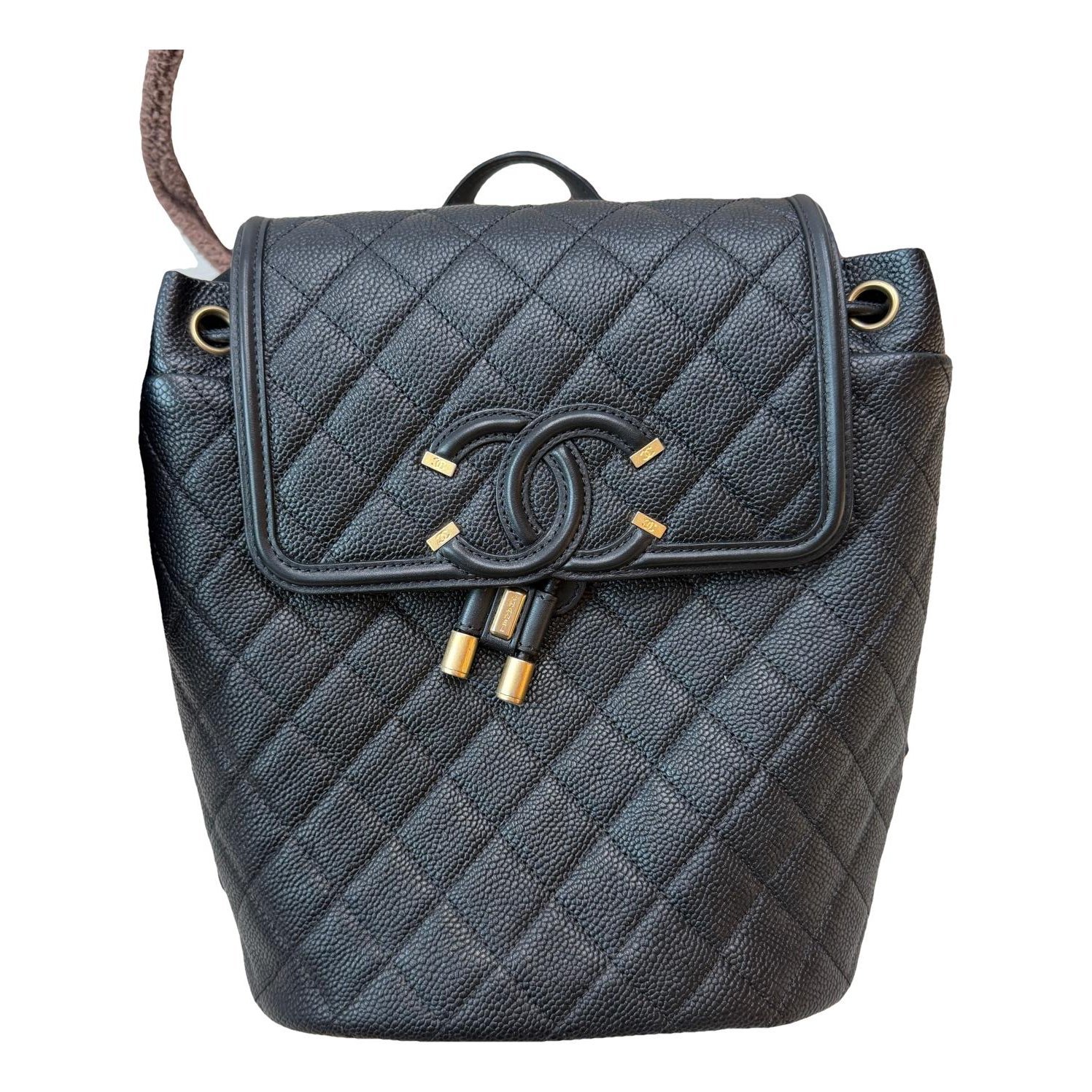 Leather backpack