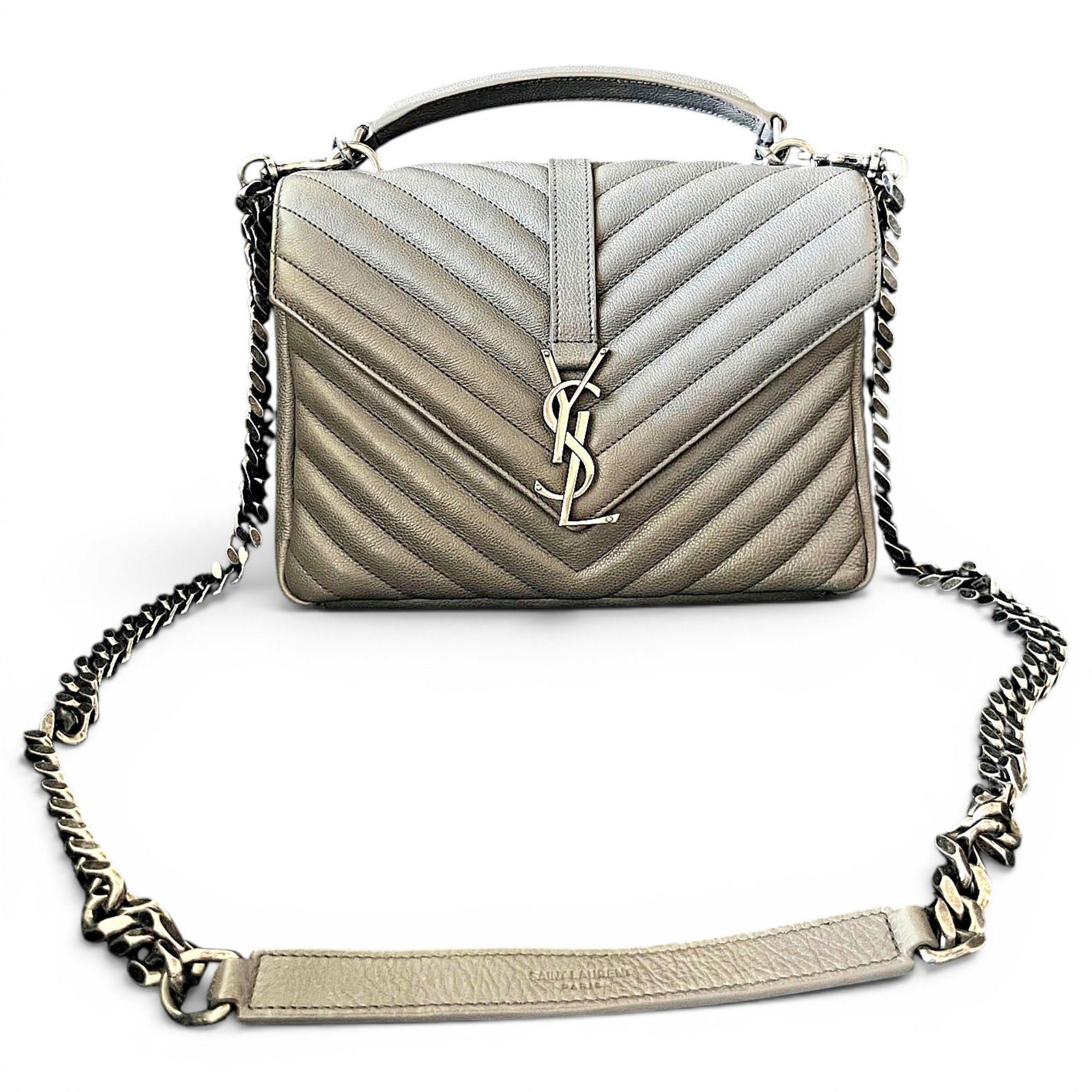Collége monogramme leather crossbody bag