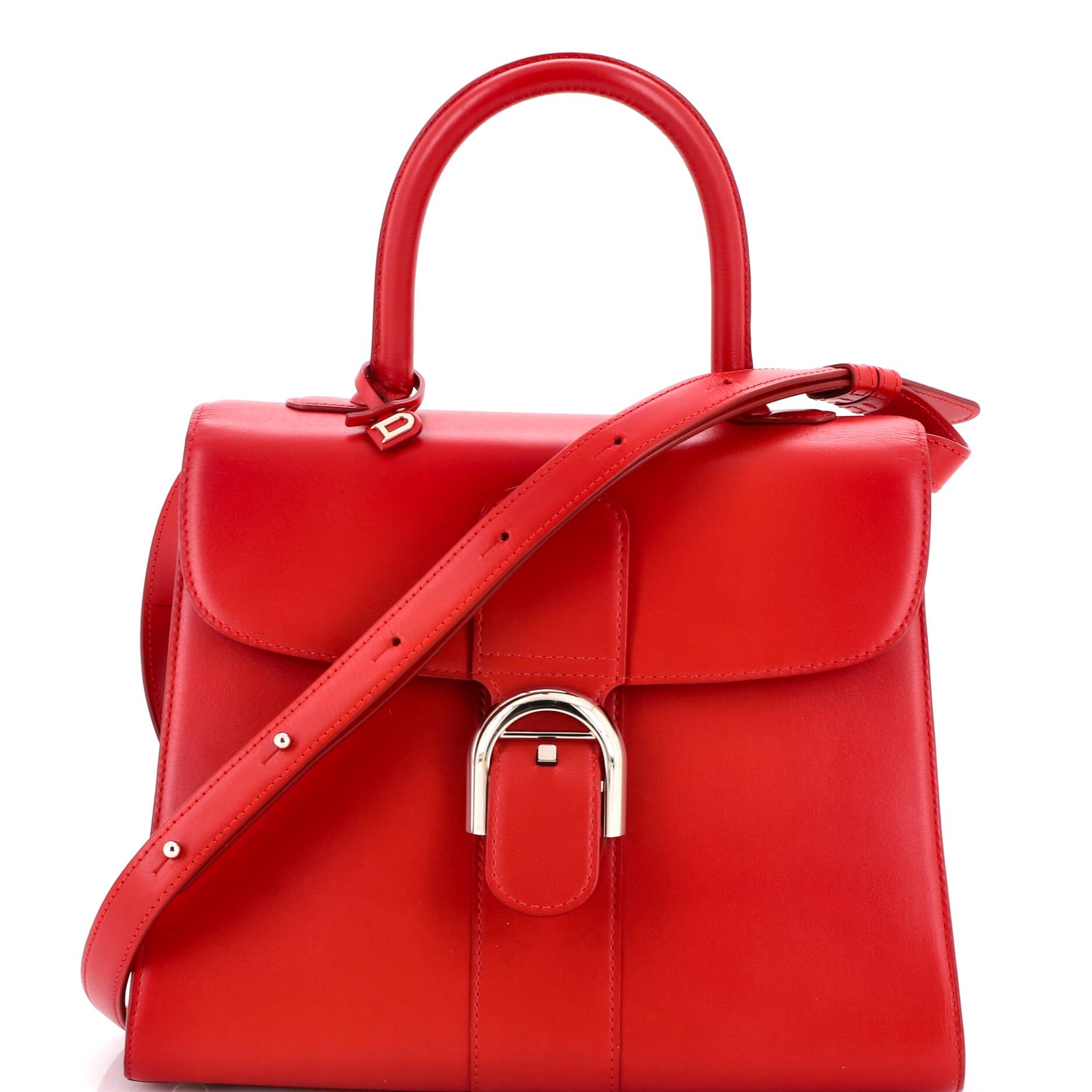 Delvaux Brillant Top Handle Bag Leather MM