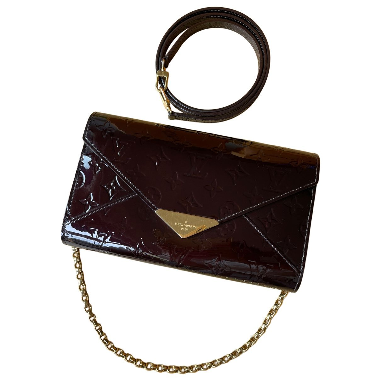 Leather clutch bag
