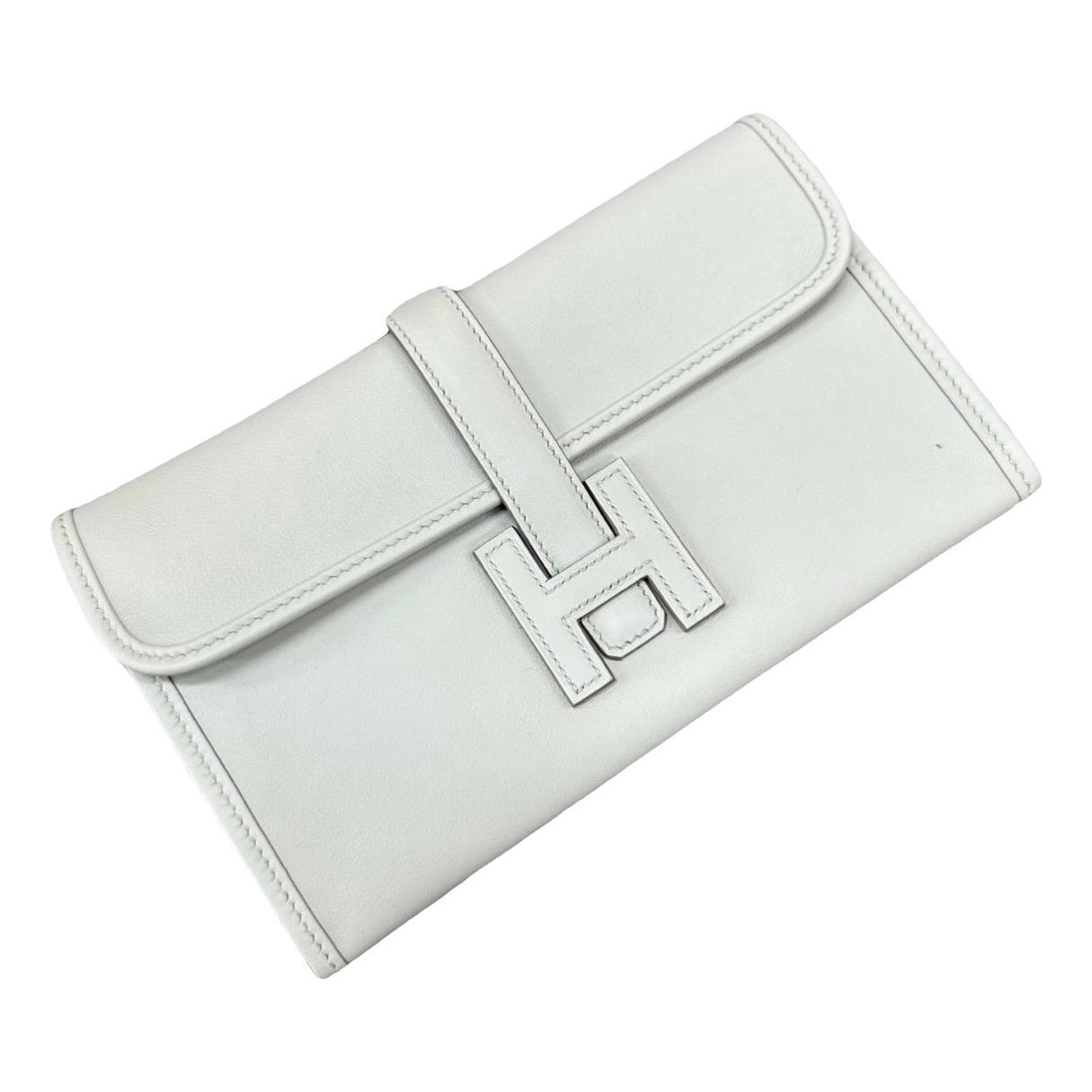 Jige leather clutch bag