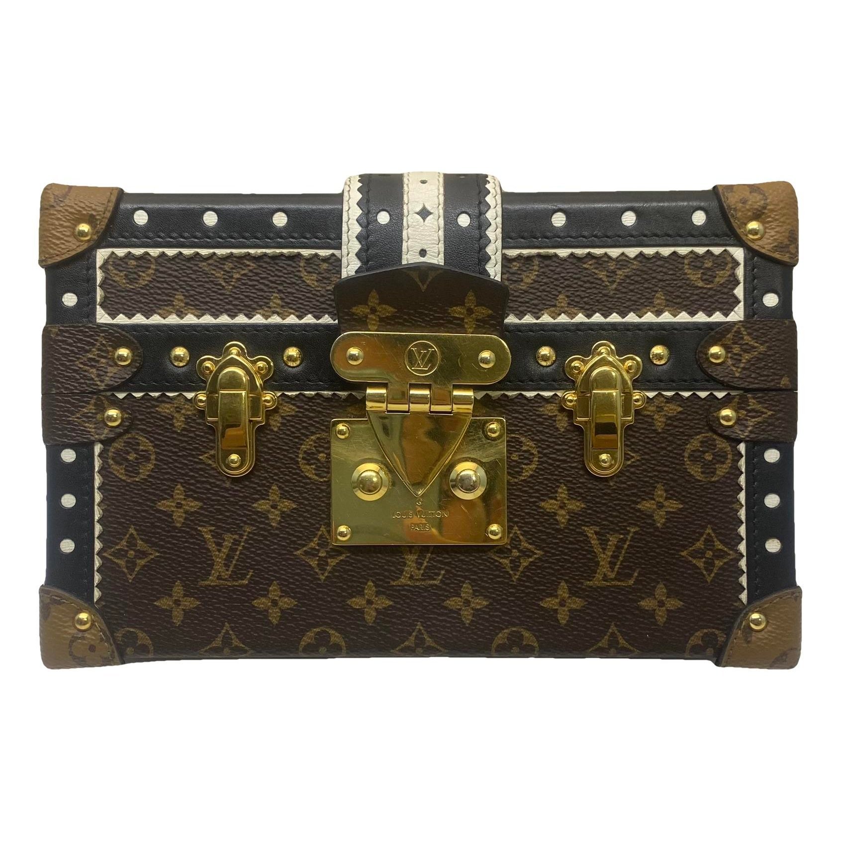 Petite Malle patent leather crossbody bag