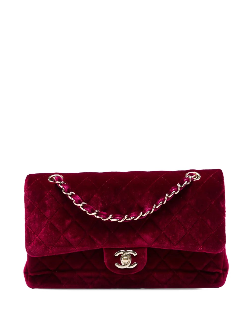 2015-2016 Medium Classic Velvet Double Flap shoulder bag