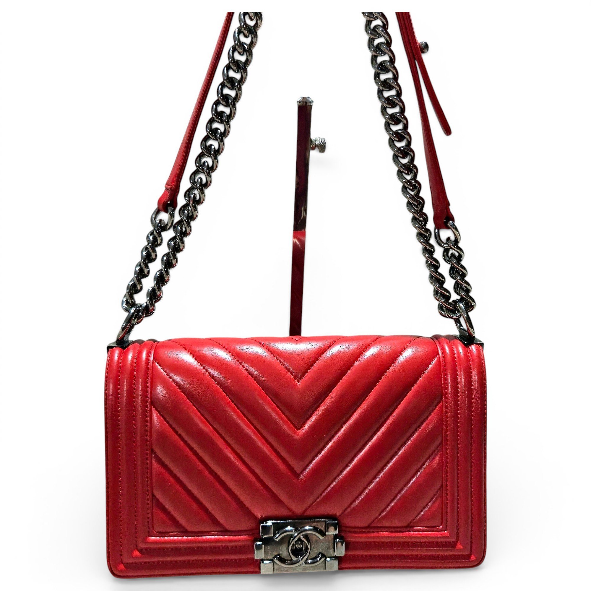 Boy leather crossbody bag