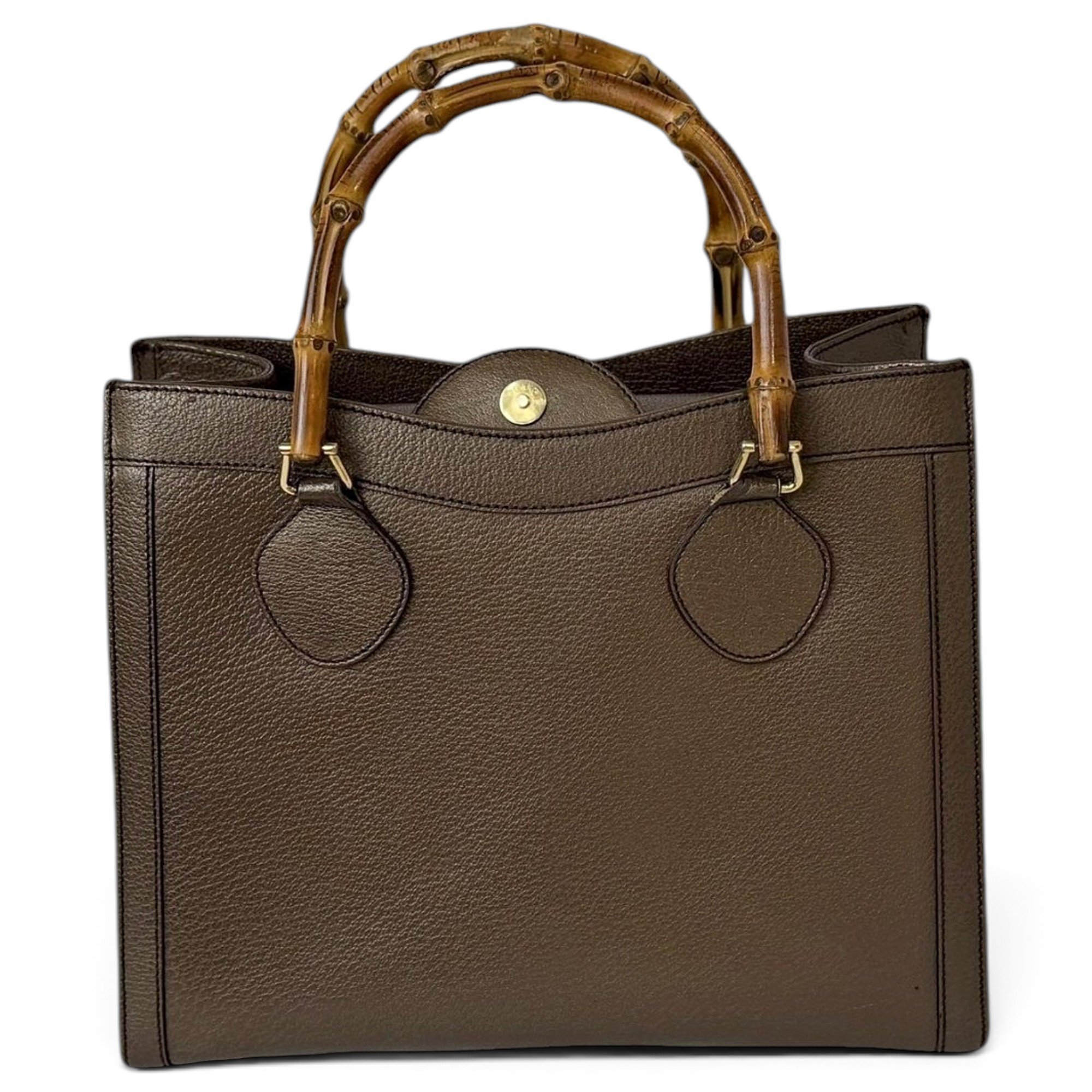 Bamboo leather handbag