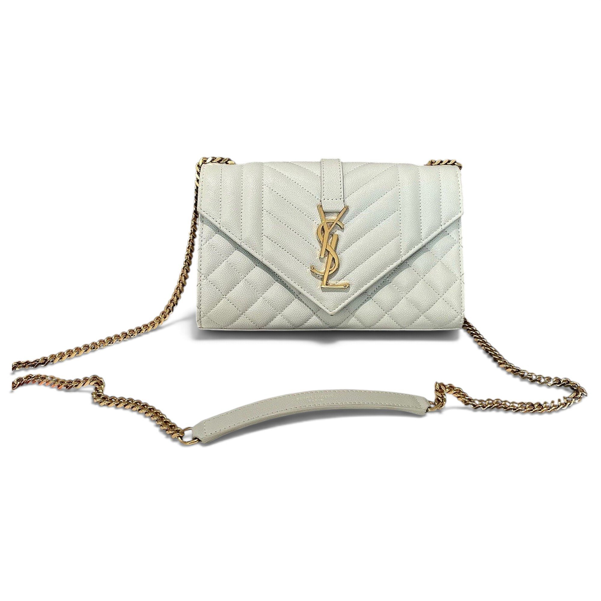 Envelope leather handbag
