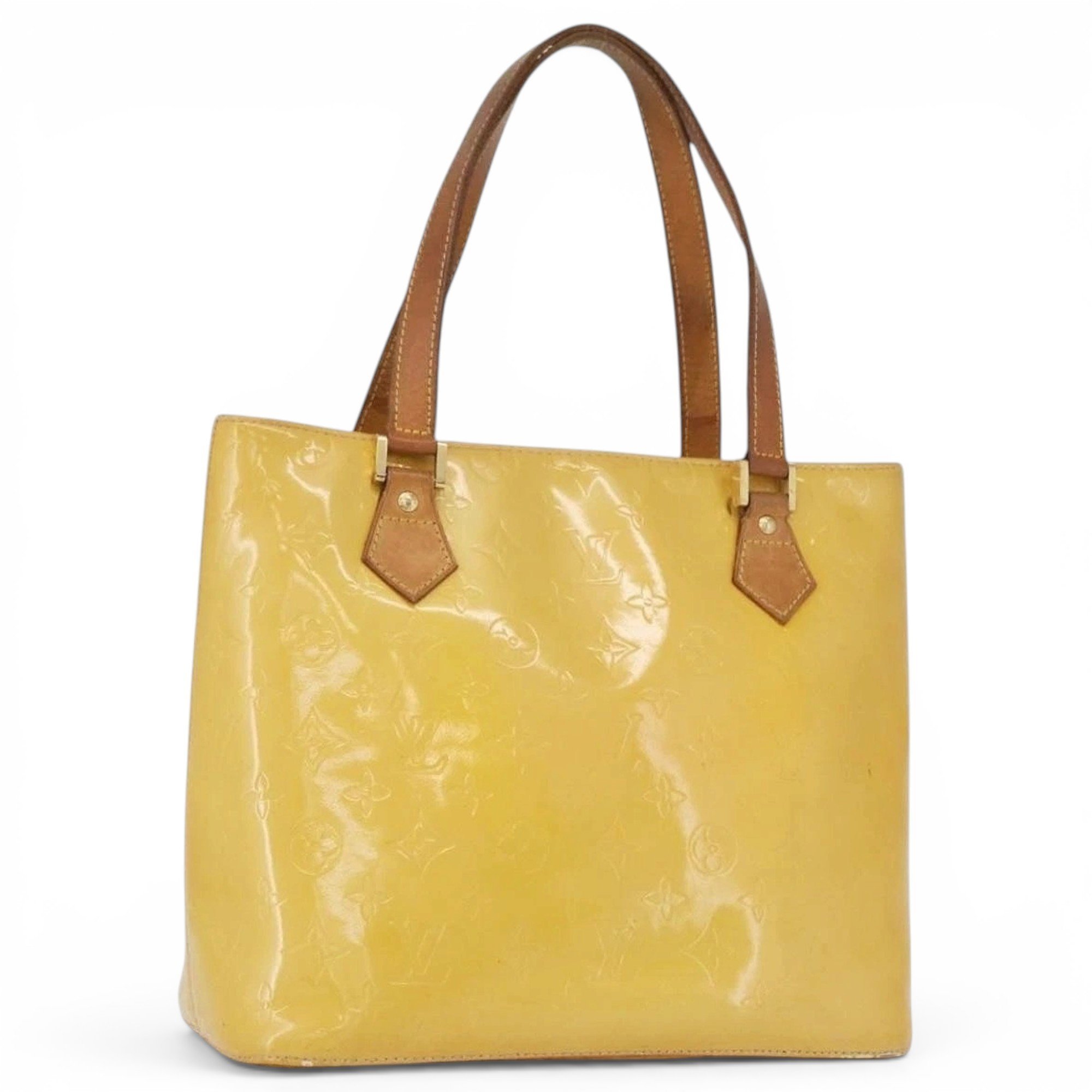 Patent leather handbag