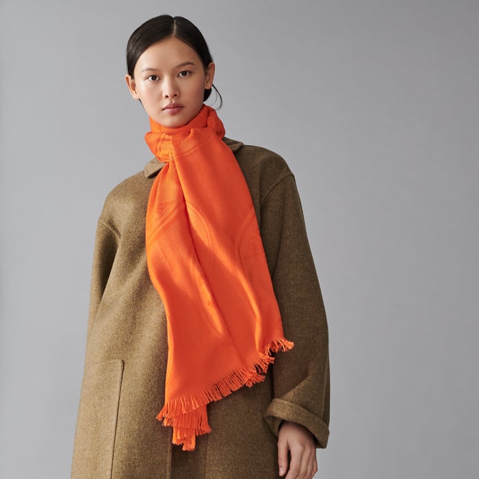 Orange Vif New Libris Stole