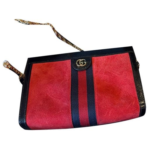 Ophidia leather clutch bag