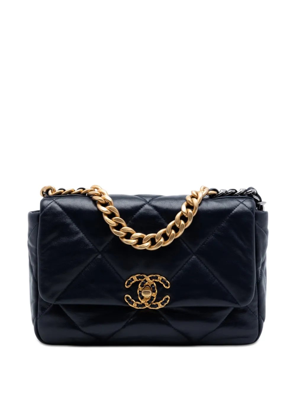 2019 Medium Lambskin 19 Flap satchel