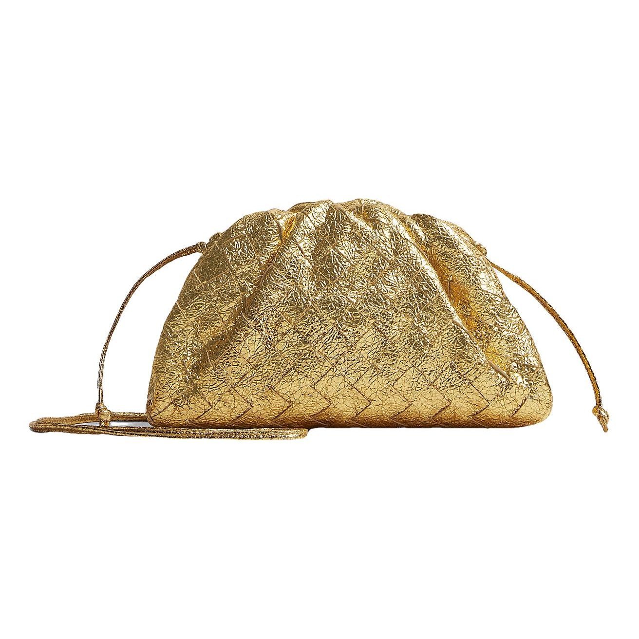 Leather clutch bag