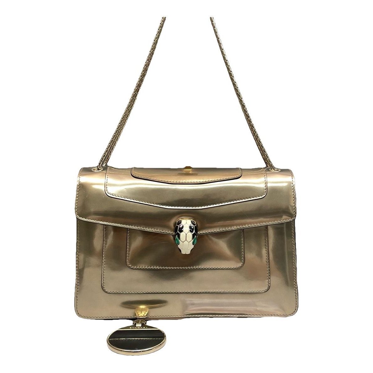 Serpenti leather handbag