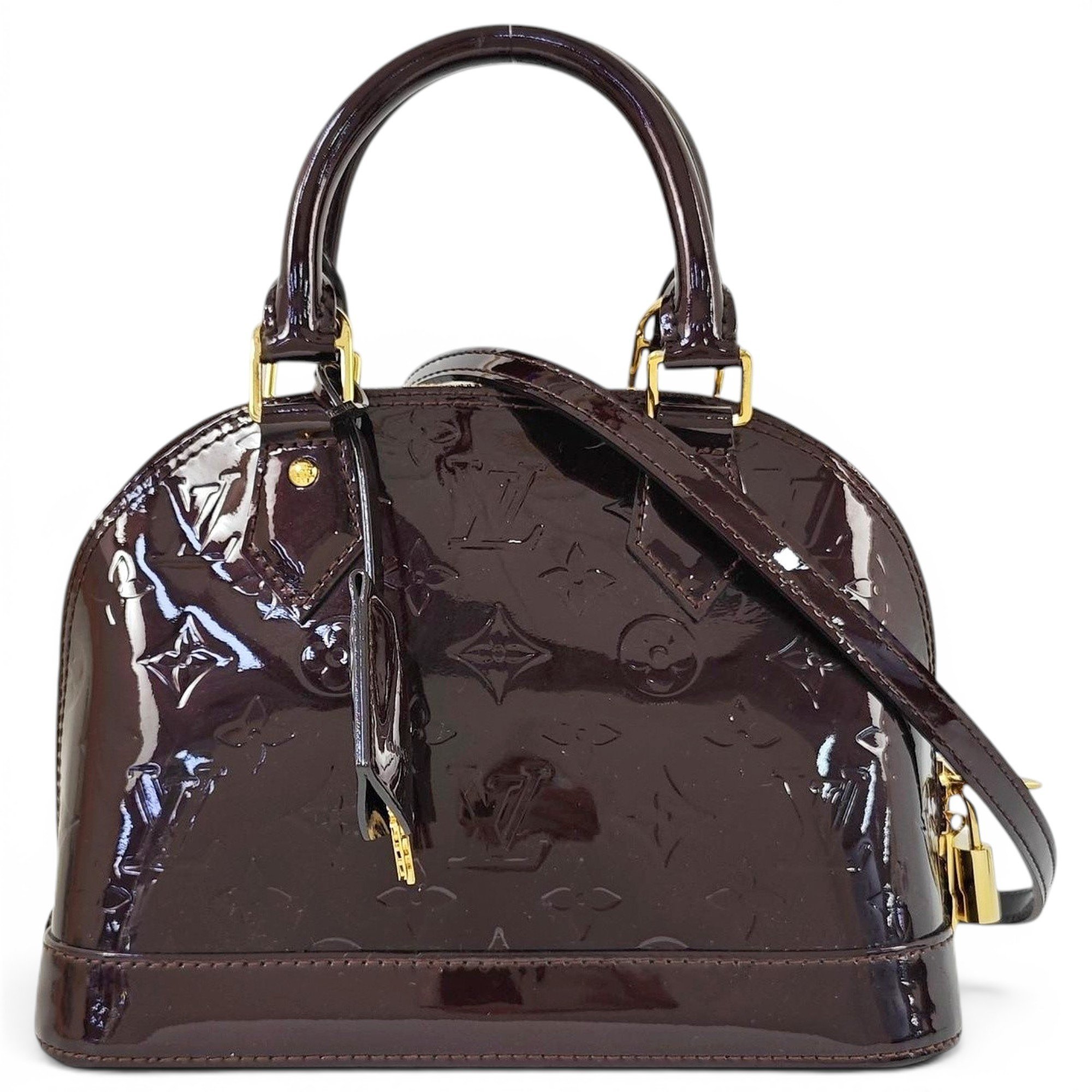 Alma patent leather handbag