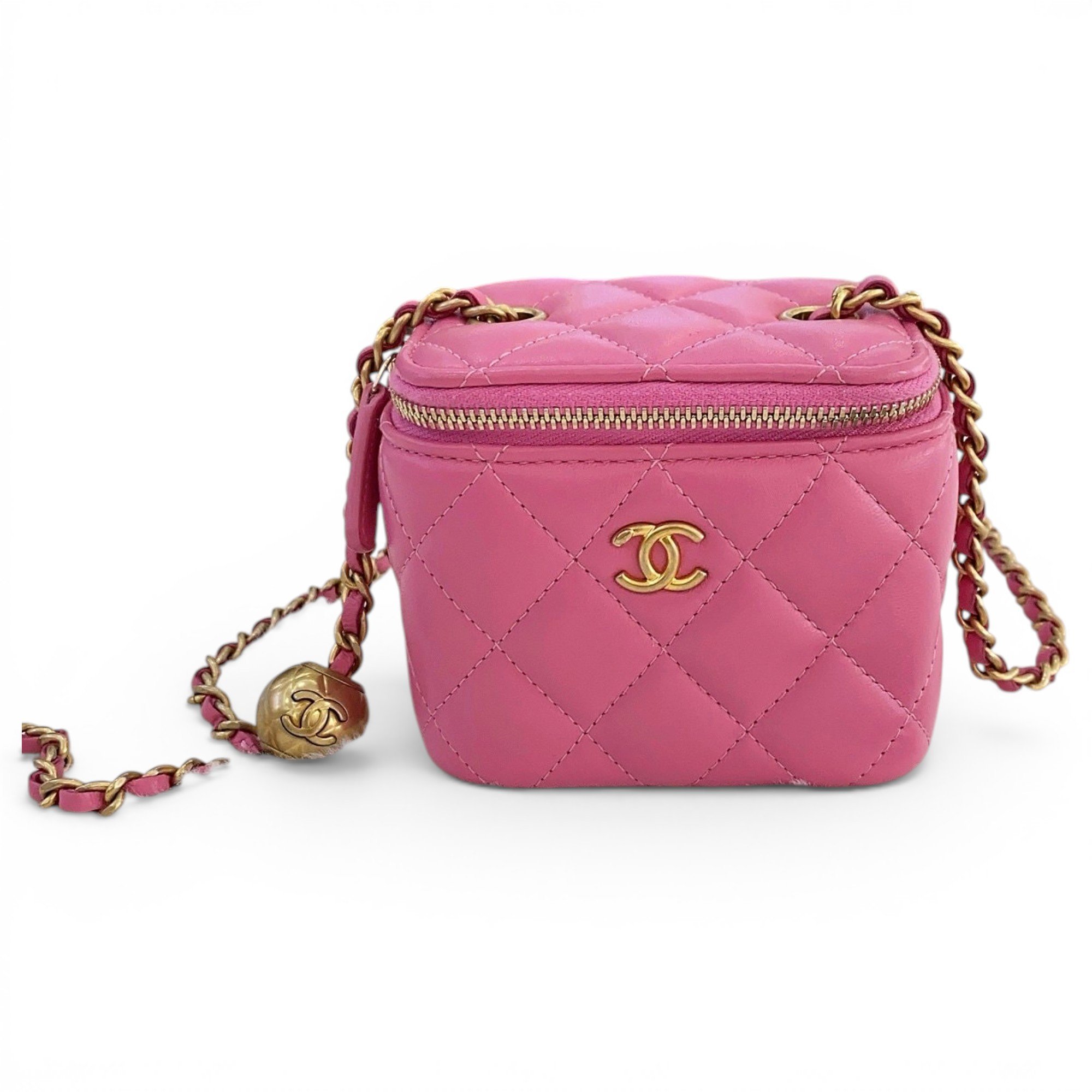 Trendy CC Vanity leather handbag