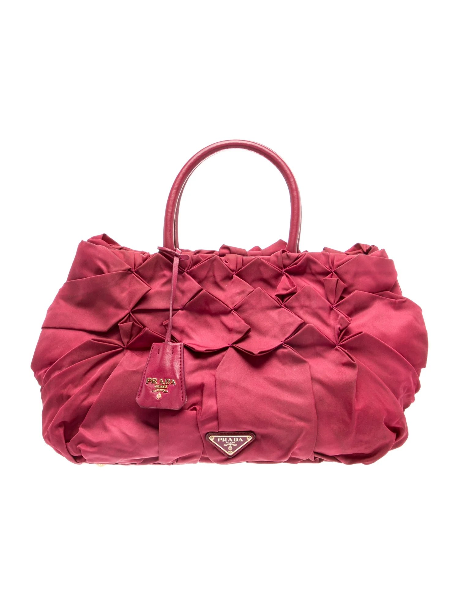 Tessuto Nylon Top Handle Bag