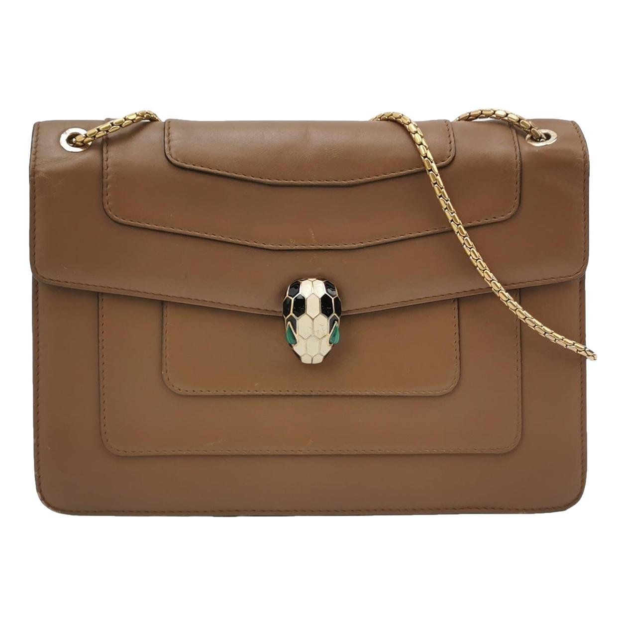 Serpenti leather handbag