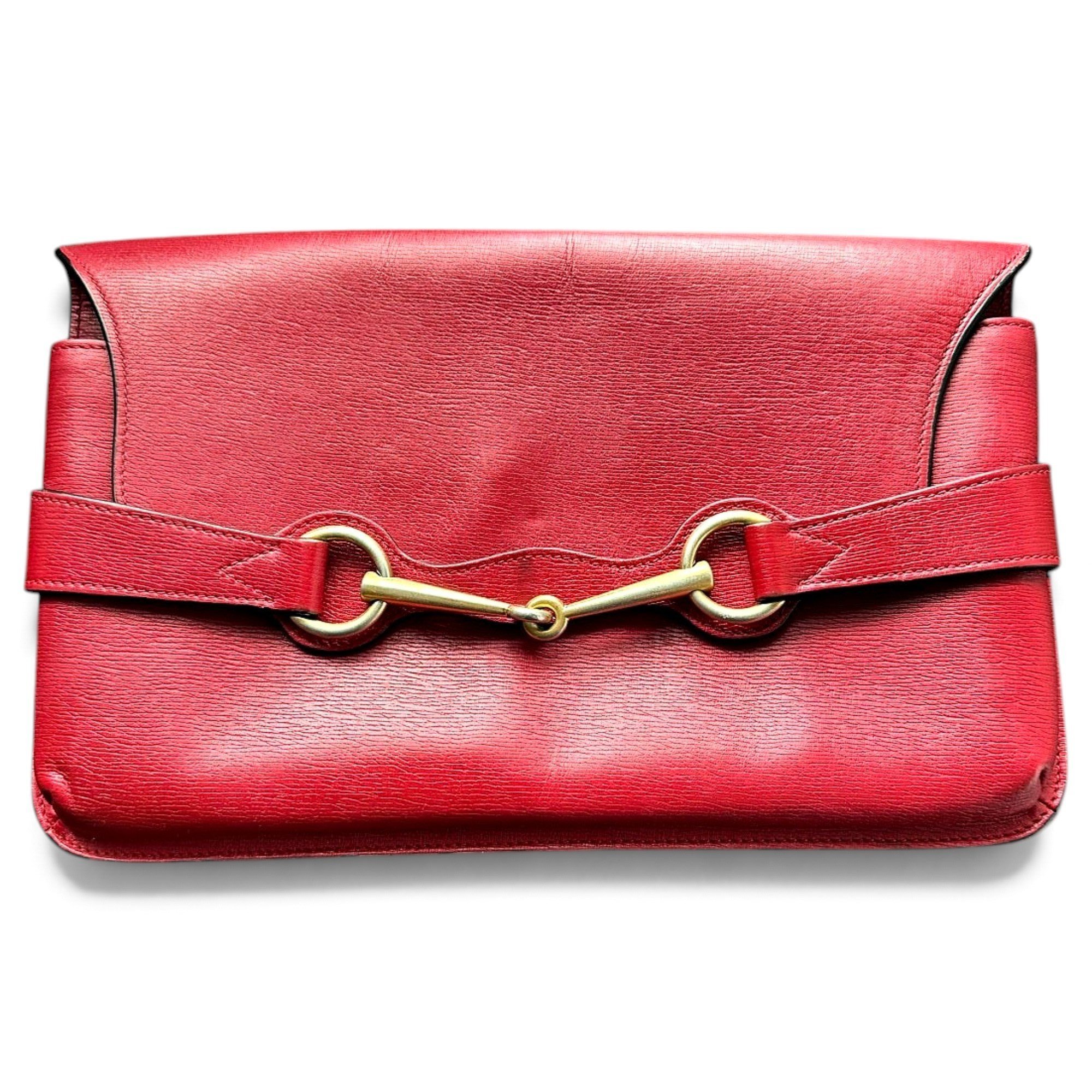 Leather clutch bag