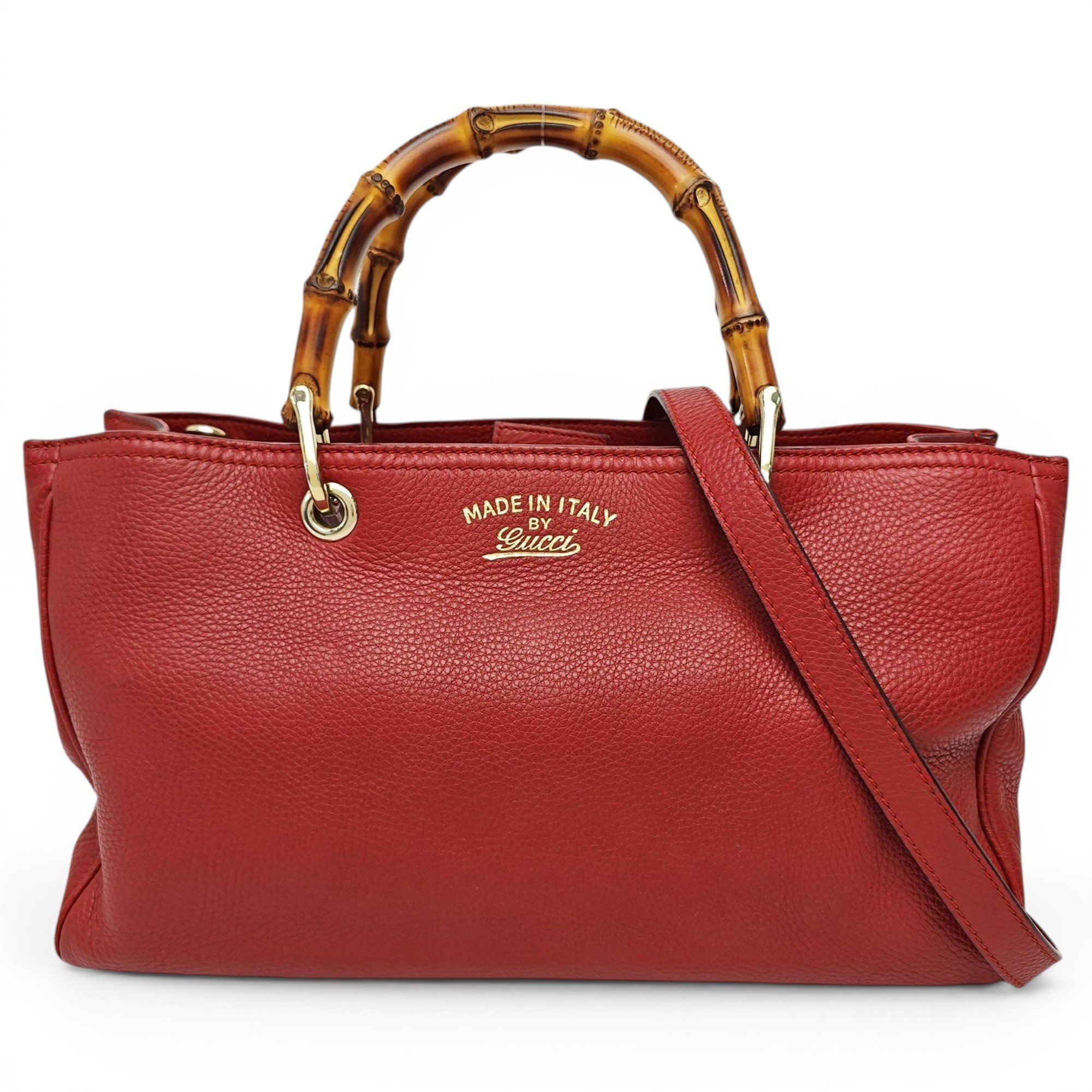 Bamboo Shopper leather tote