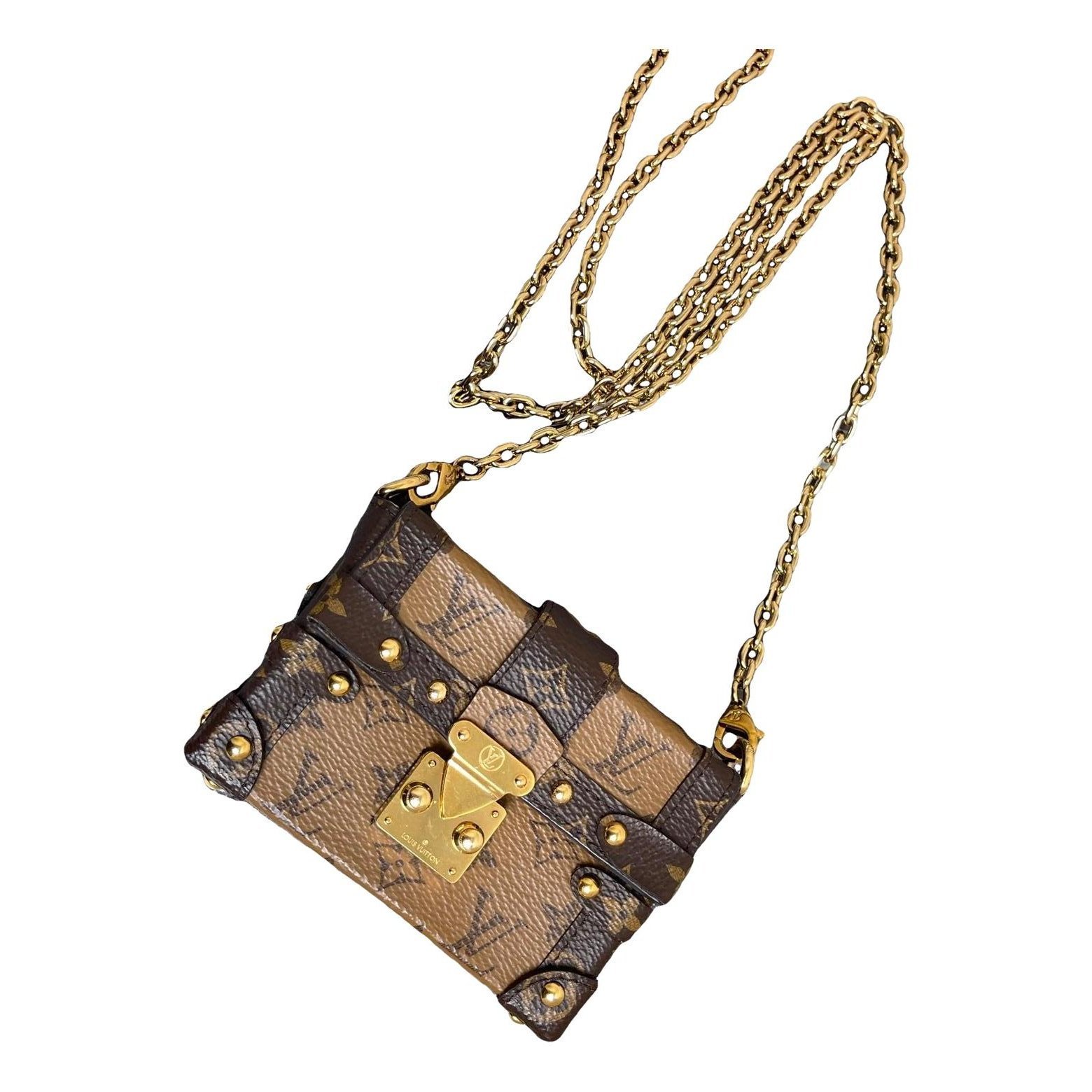 Petite Malle leather handbag