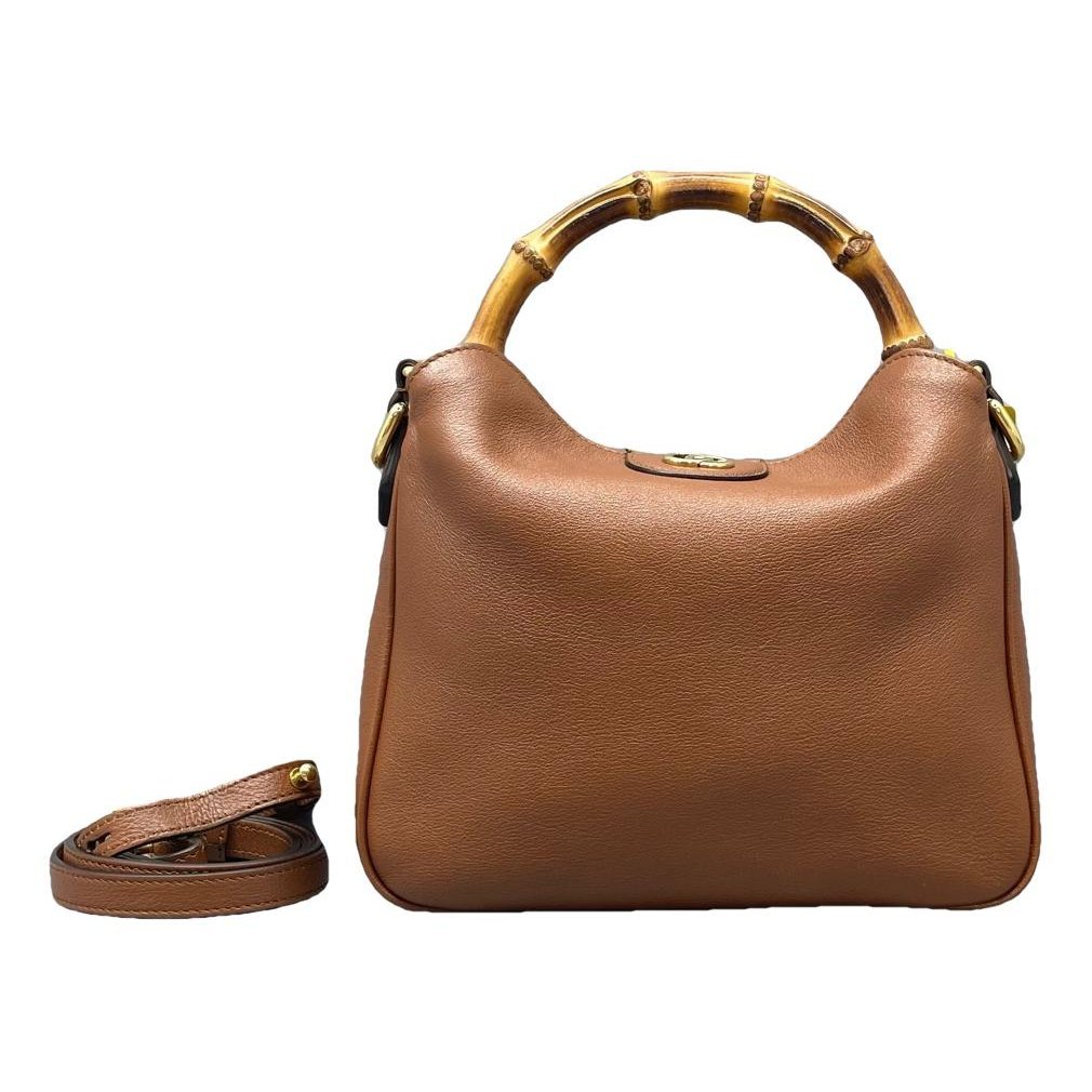 Diana Bamboo leather handbag