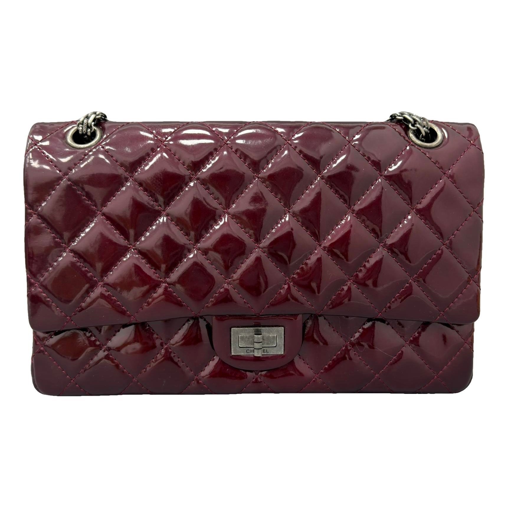 2.55 patent leather handbag
