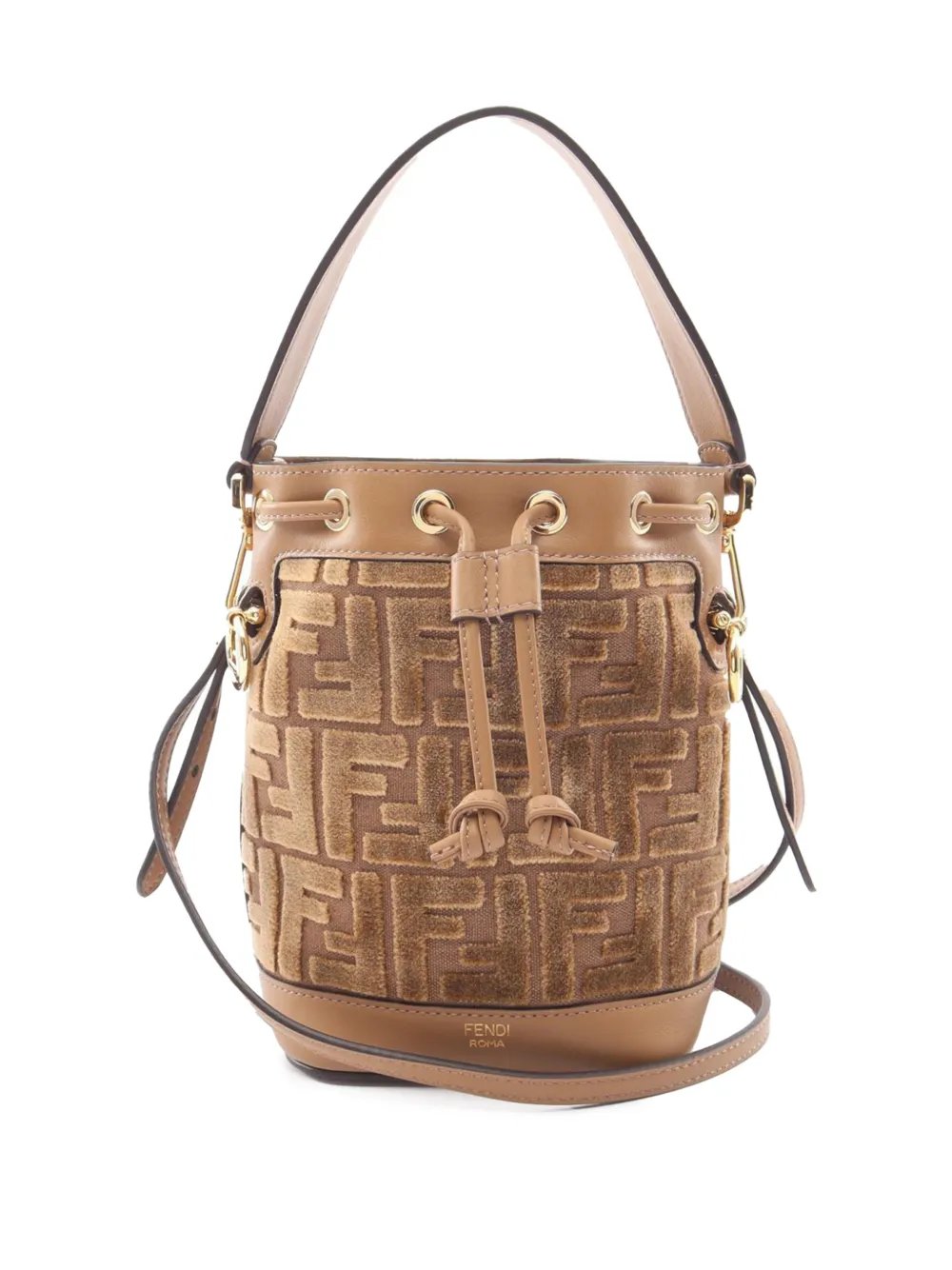 2000-2010 Mini Zucca Canvas Mon Tresor Bucket Bag satchel