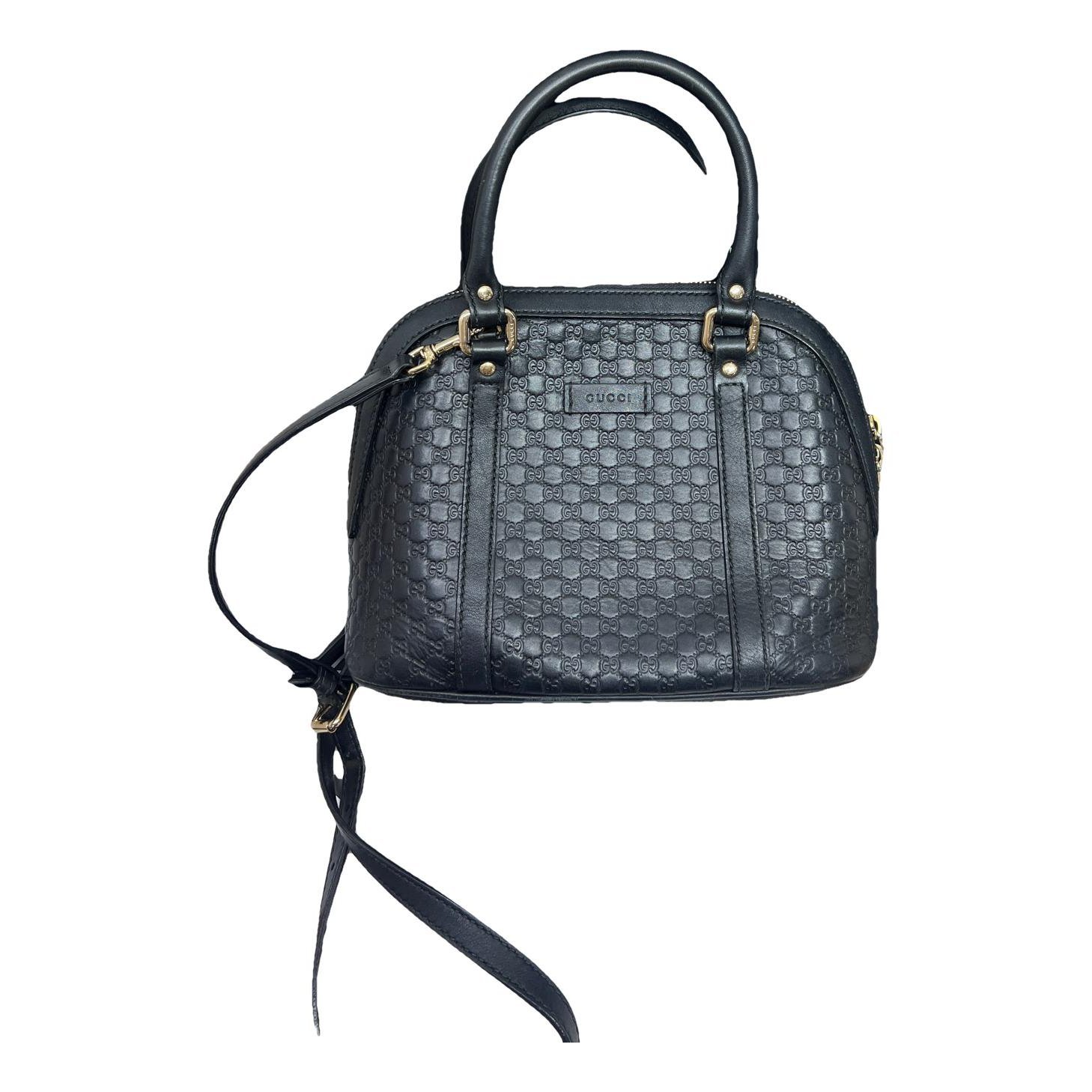 Dôme leather handbag