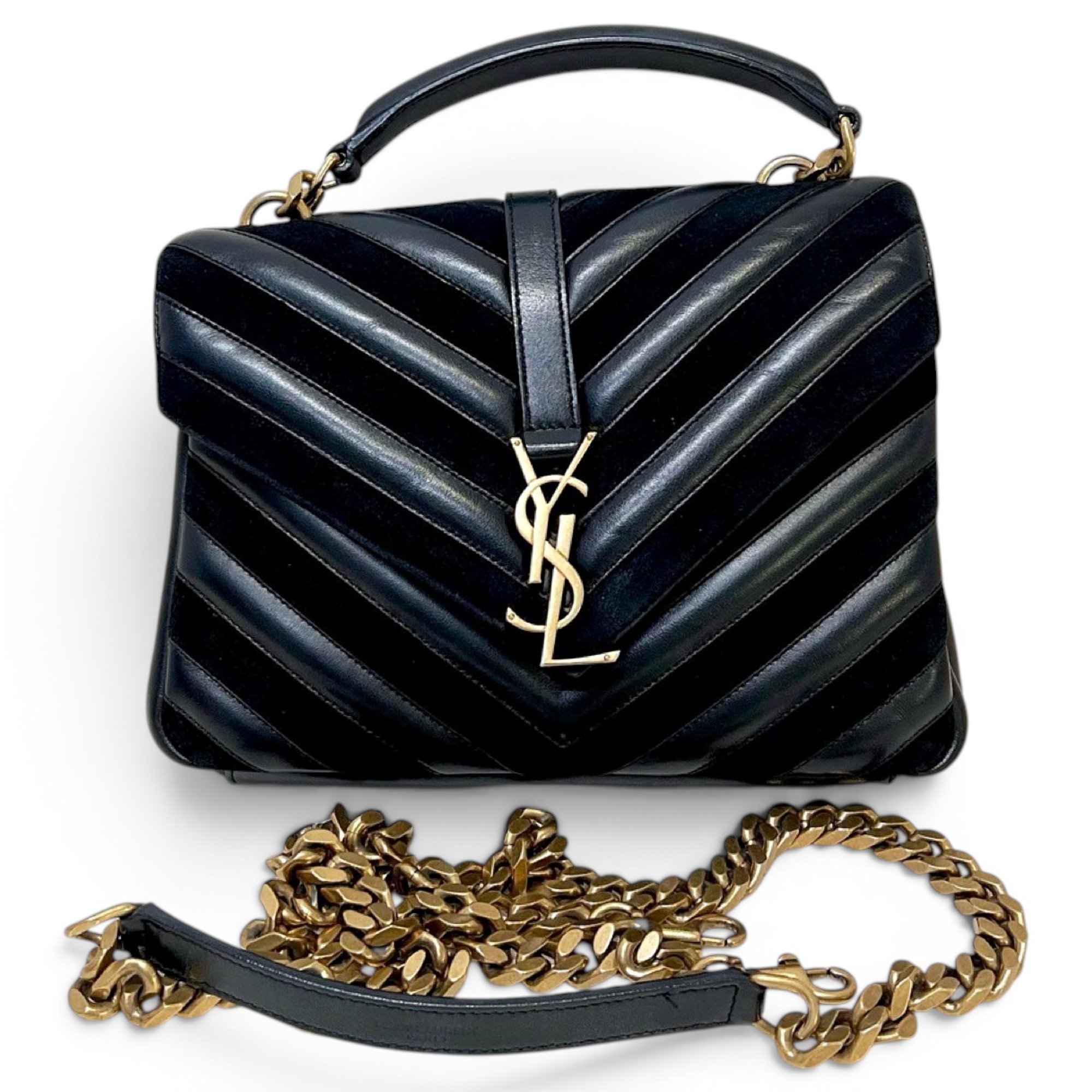 Collége monogramme leather handbag