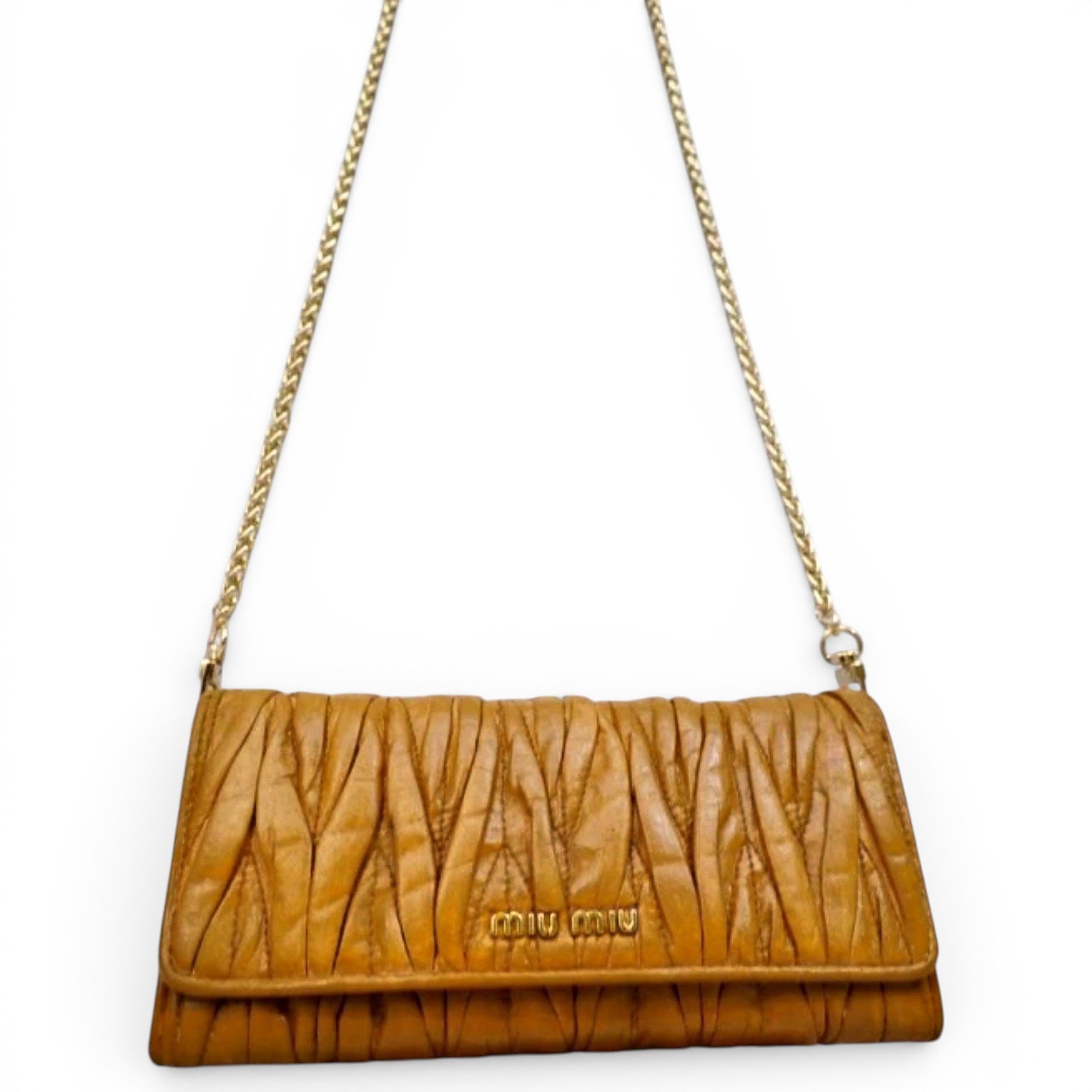 Miu Miu Coffer leather crossbody bag